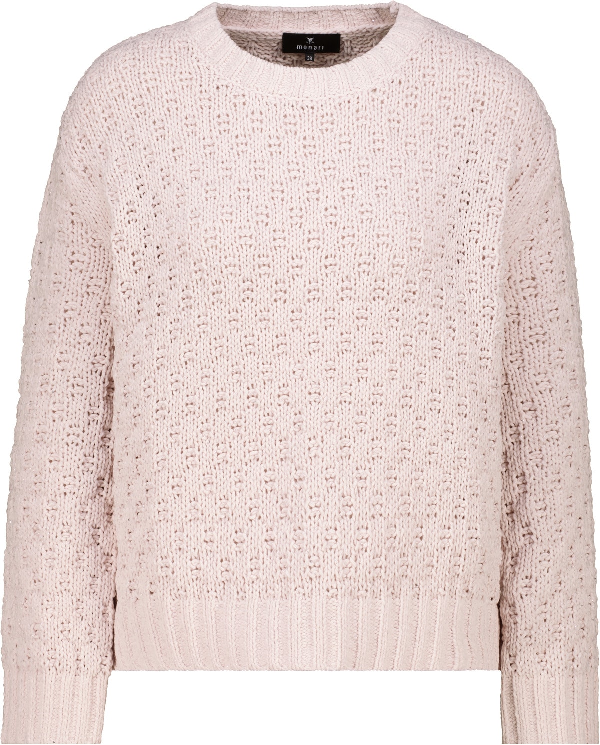 Monari Strickpullover »Pullover Lurex« Regular fit mit Rundhalsausschnitt