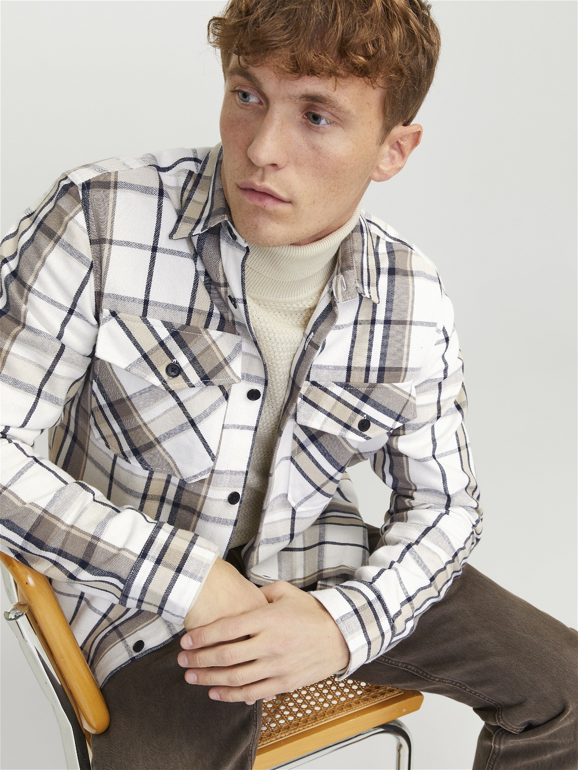 Jack & Jones Langarmhemd »JPRCCROY SPRING CHECK OVERSHIRT L/S SN«