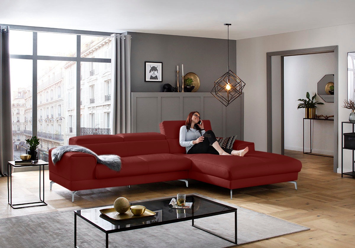 W.SCHILLIG Ecksofa »piedroo, Designsofa mit tollem Sitzkomfort, bequem und günstig online kaufen