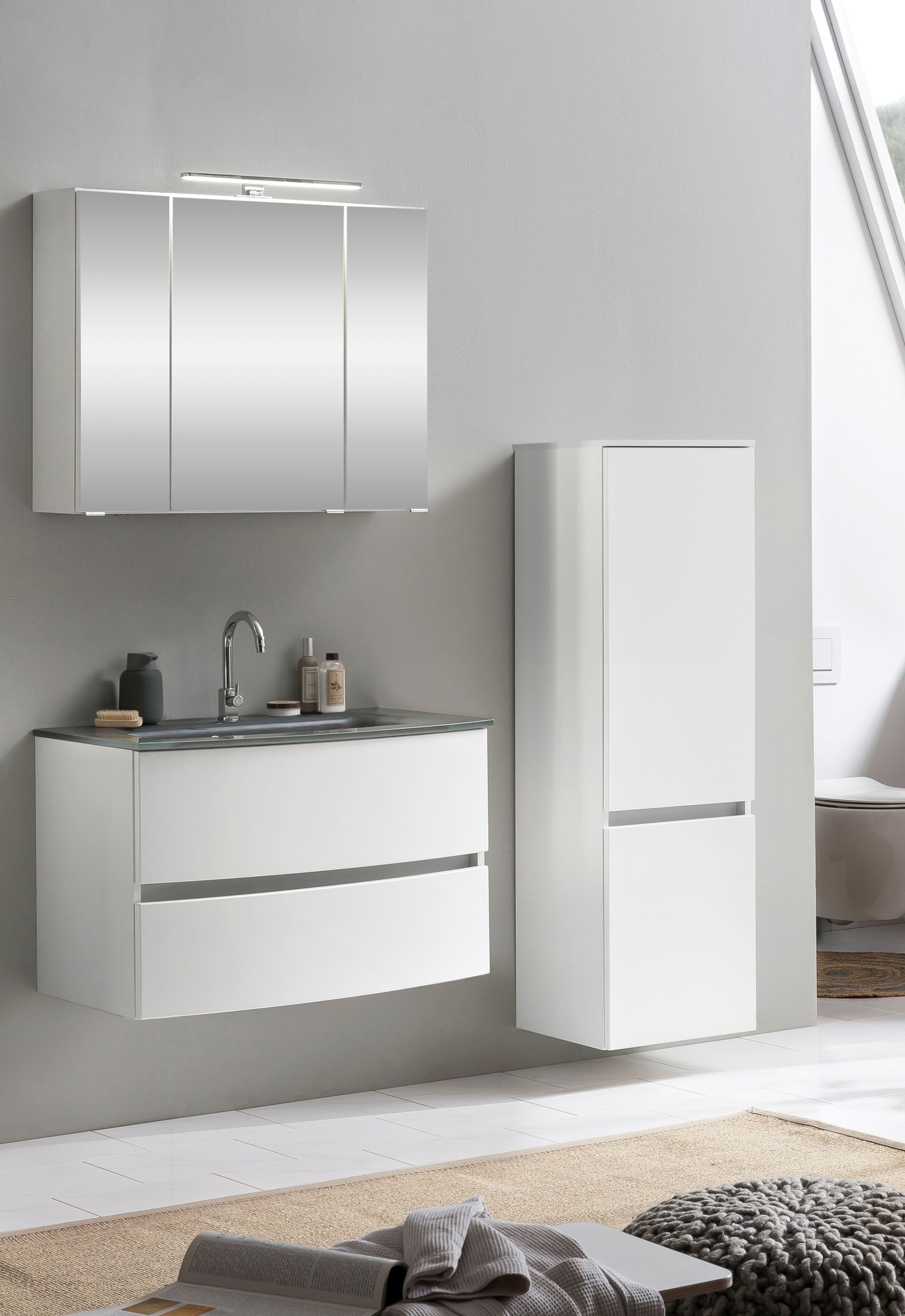 welltime Badezimmer-Set »Kaunas« Set, 3 Stk. tlg. günstig online kaufen