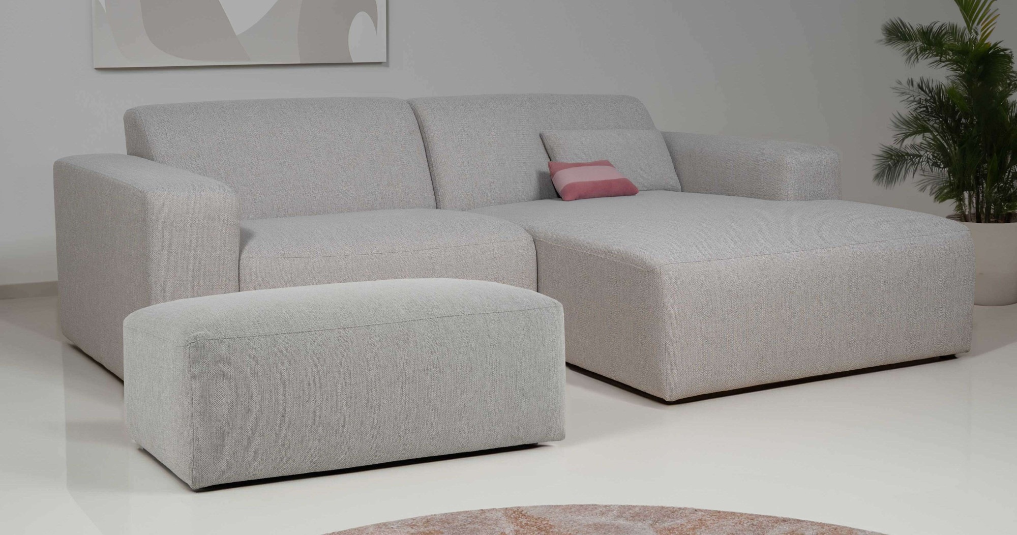 INOSIGN Ecksofa »Koa,228cm, L-Form, Modulsofa, Webstoff, Cord, Struktur, Ch günstig online kaufen