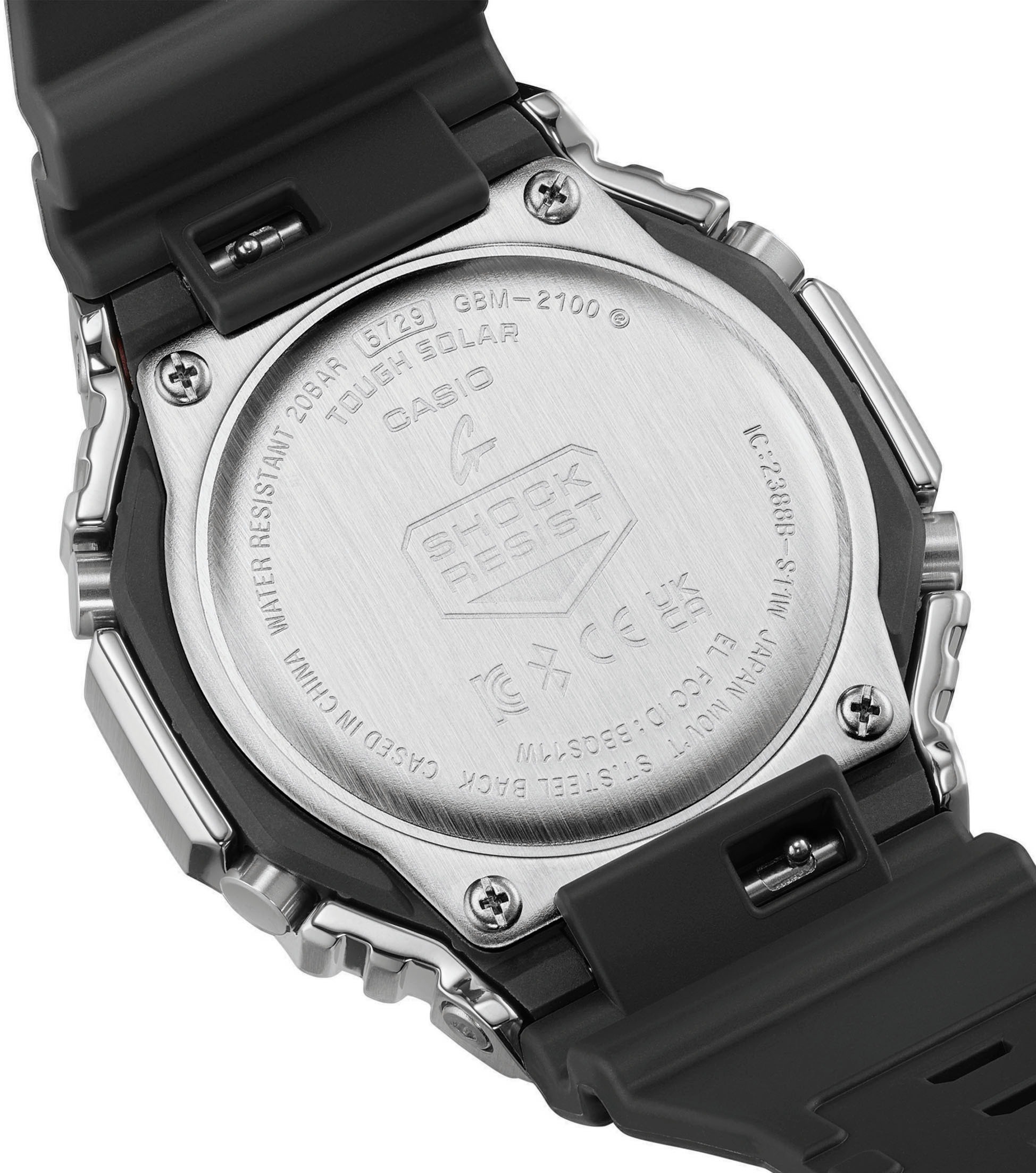 CASIO G-SHOCK Smartwatch, Armbanduhr, Herrenuhr, Bluetooth, Resinarmband,Weltzeit, Phone Finder,)