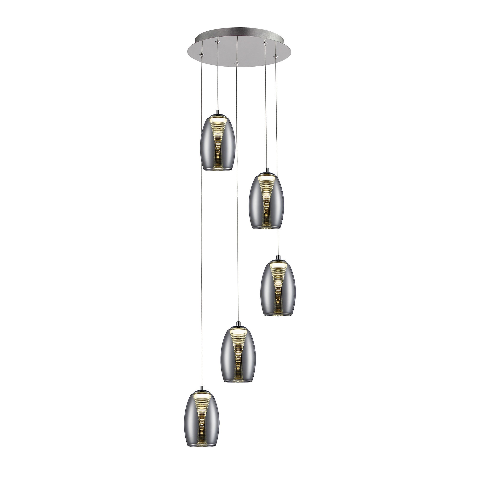 Brilliant Pendelleuchte »Metropolis«, 5 flammig, Leuchtmittel LED-Modul   L günstig online kaufen