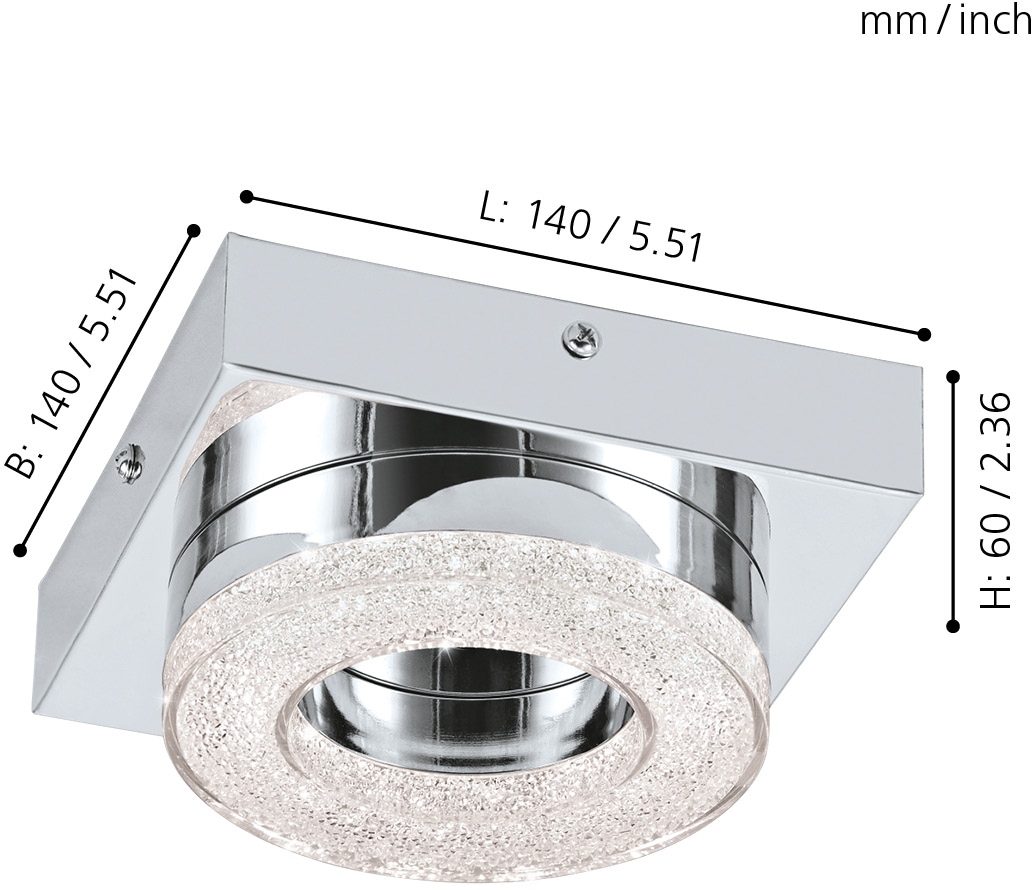 EGLO Deckenleuchte »FRADELO«, 1 flammig, Leuchtmittel LED-Board | LED fest integriert, Deckenlampe