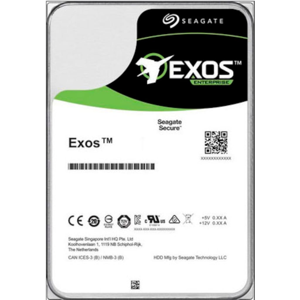 Seagate HDD-NAS-Festplatte »Exos X16«, 3,5 Zoll, Anschluss SAS, Bulk