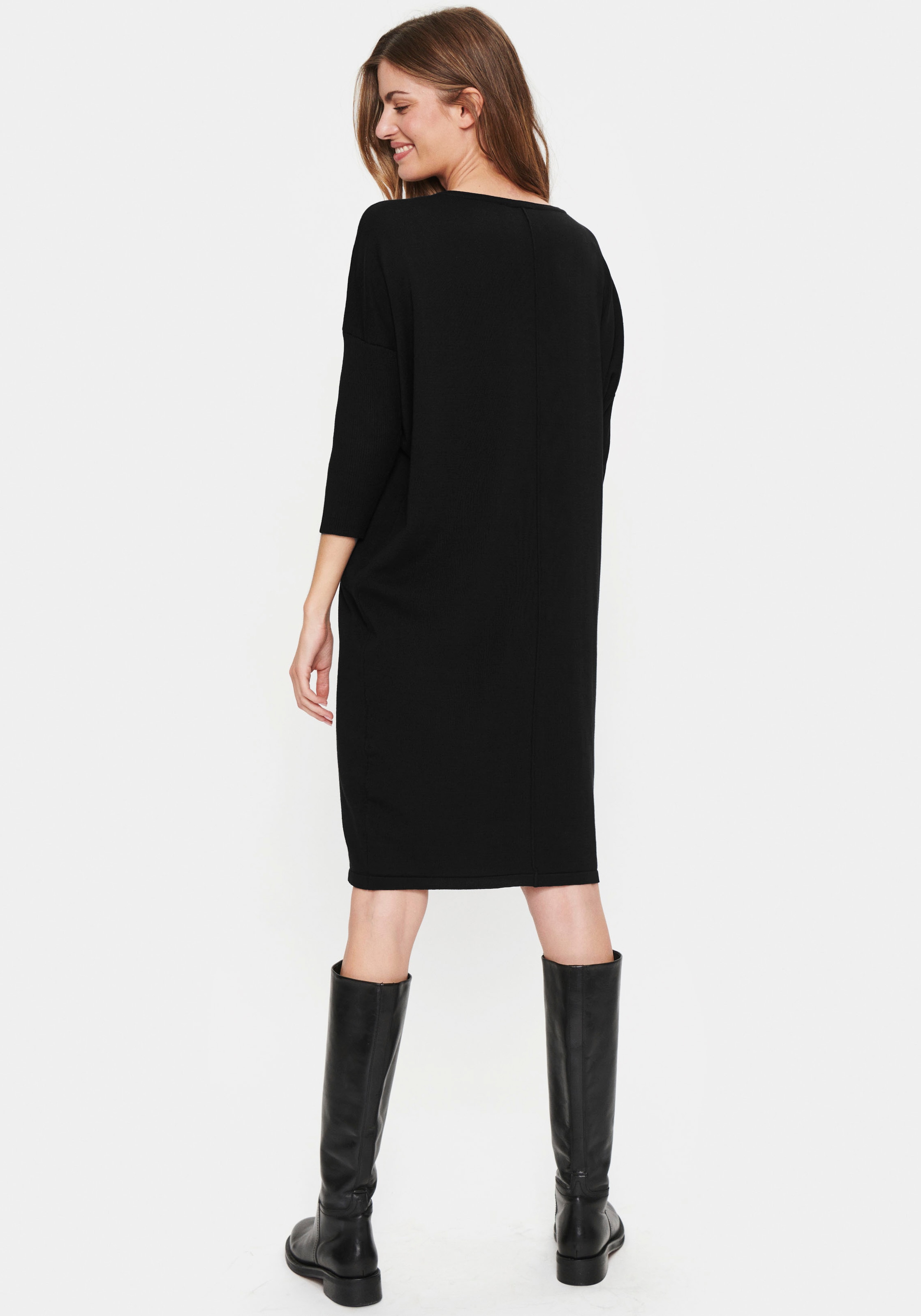 Saint Tropez Strickkleid »MilaSZ R-N  Dress« mit 3/4 Ärmel