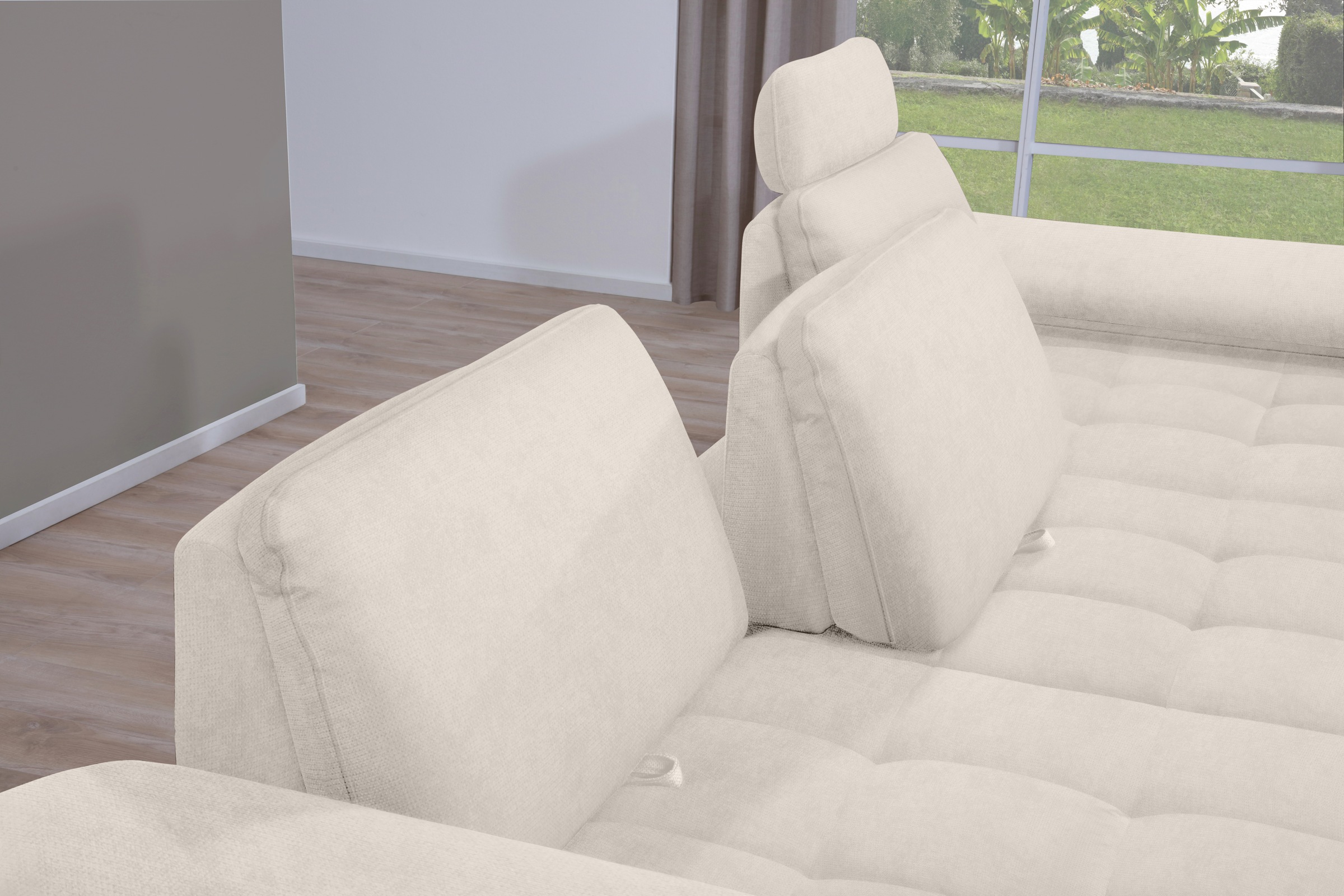 alina Ecksofa »Royce«, inklusive Sitztiefenverstellung, 296 cm breit