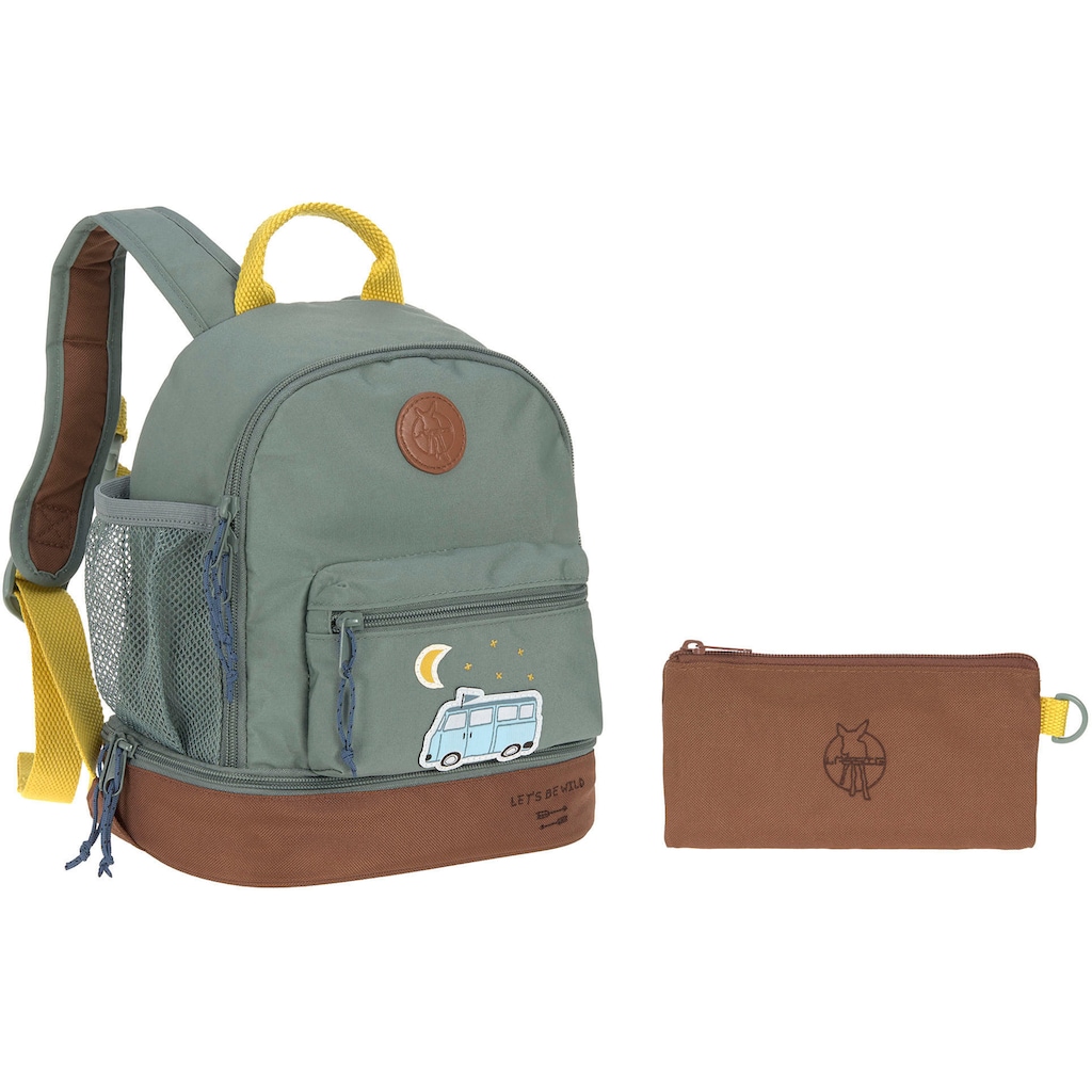 LÄSSIG Kinderrucksack »Adventure, Bus, Mini Backpack«, Floureszierende Flächen