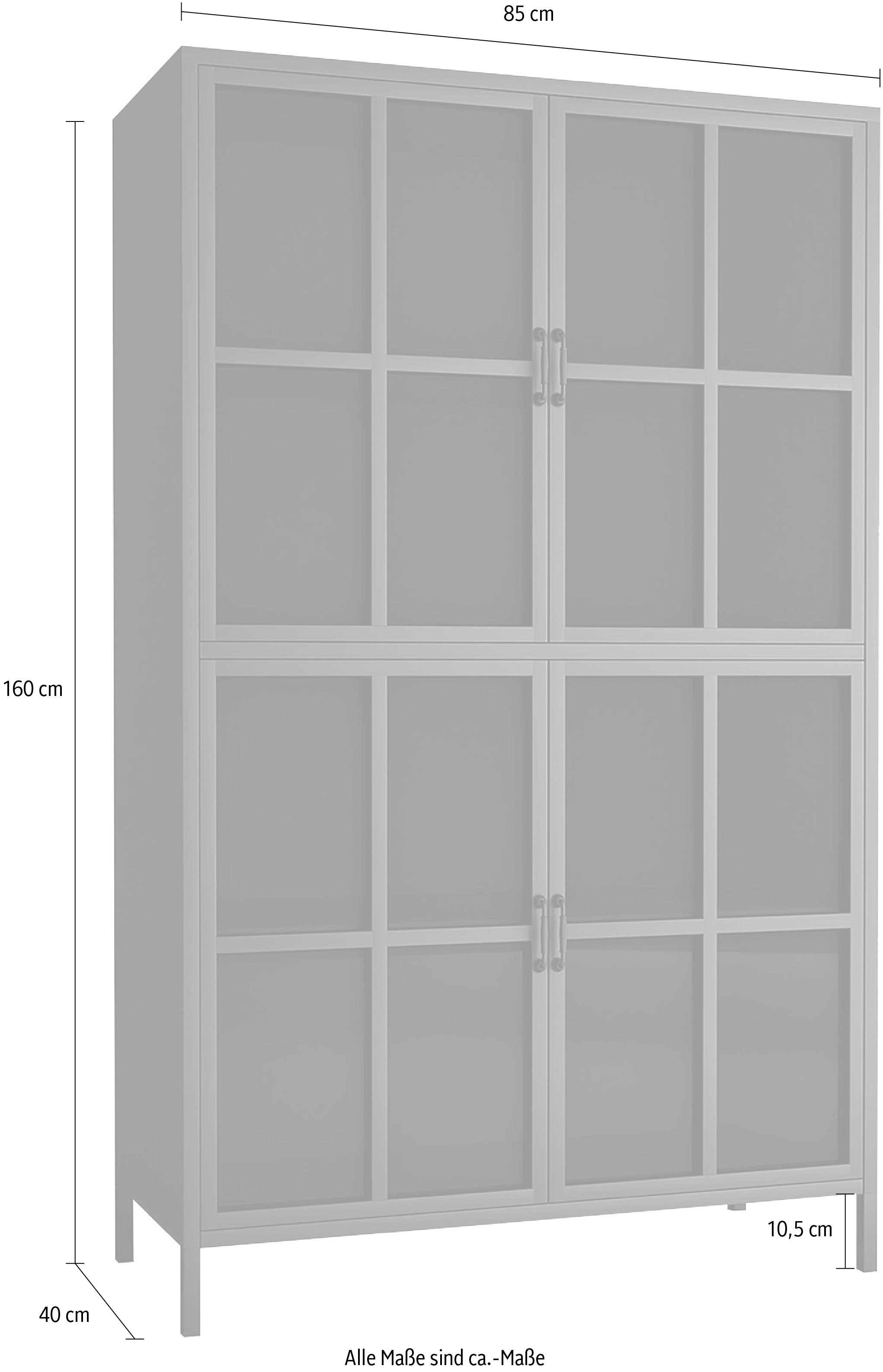 Homexperts Vitrine »Choice«, designorientiertes Highboard mit Glastüren