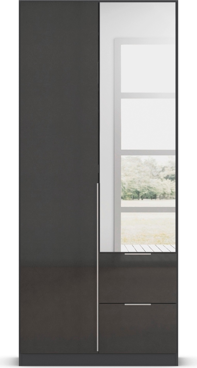 rauch Drehtürenschrank »Kleiderschrank Schrank Garderobe AGORDO mit Dekor- oder Hochglanzfront«, (in zwei Griff-Farben mit Dekor- oder Hochglanzfront), mit Außenschubkästen, in 6 Breiten und 2 Höhen MADE IN GERMANY