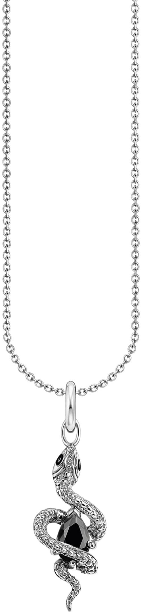 Thomas Sabo Kette Mit Anhänger »Tempting Romance Kette Silber - Schlangen-Design« Mit Zirkonia (synth.)