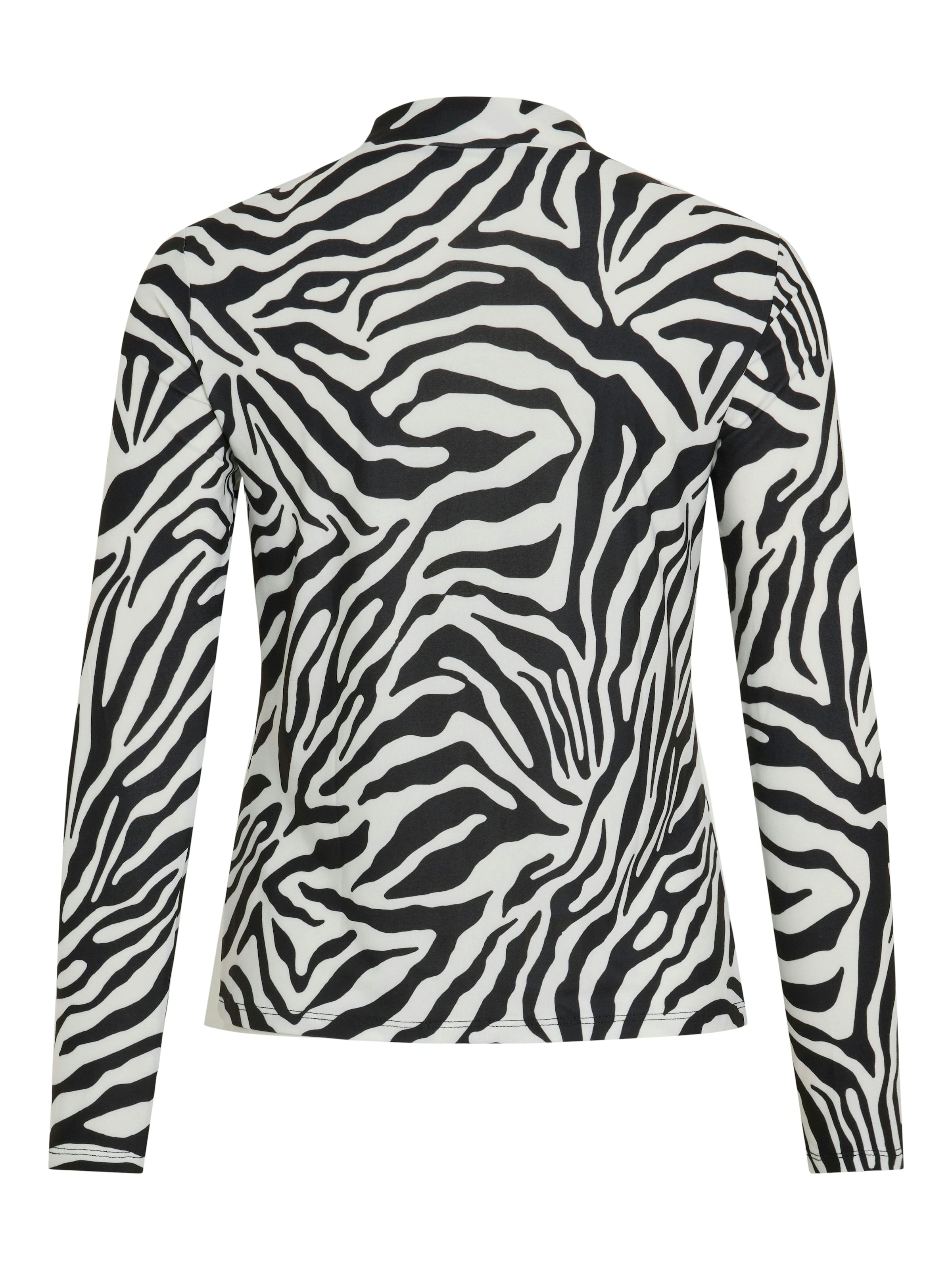 Vila Stehkragenshirt »VILEOA L/S ROLLNECK TOP - NOOS« Materialmix, regular fit