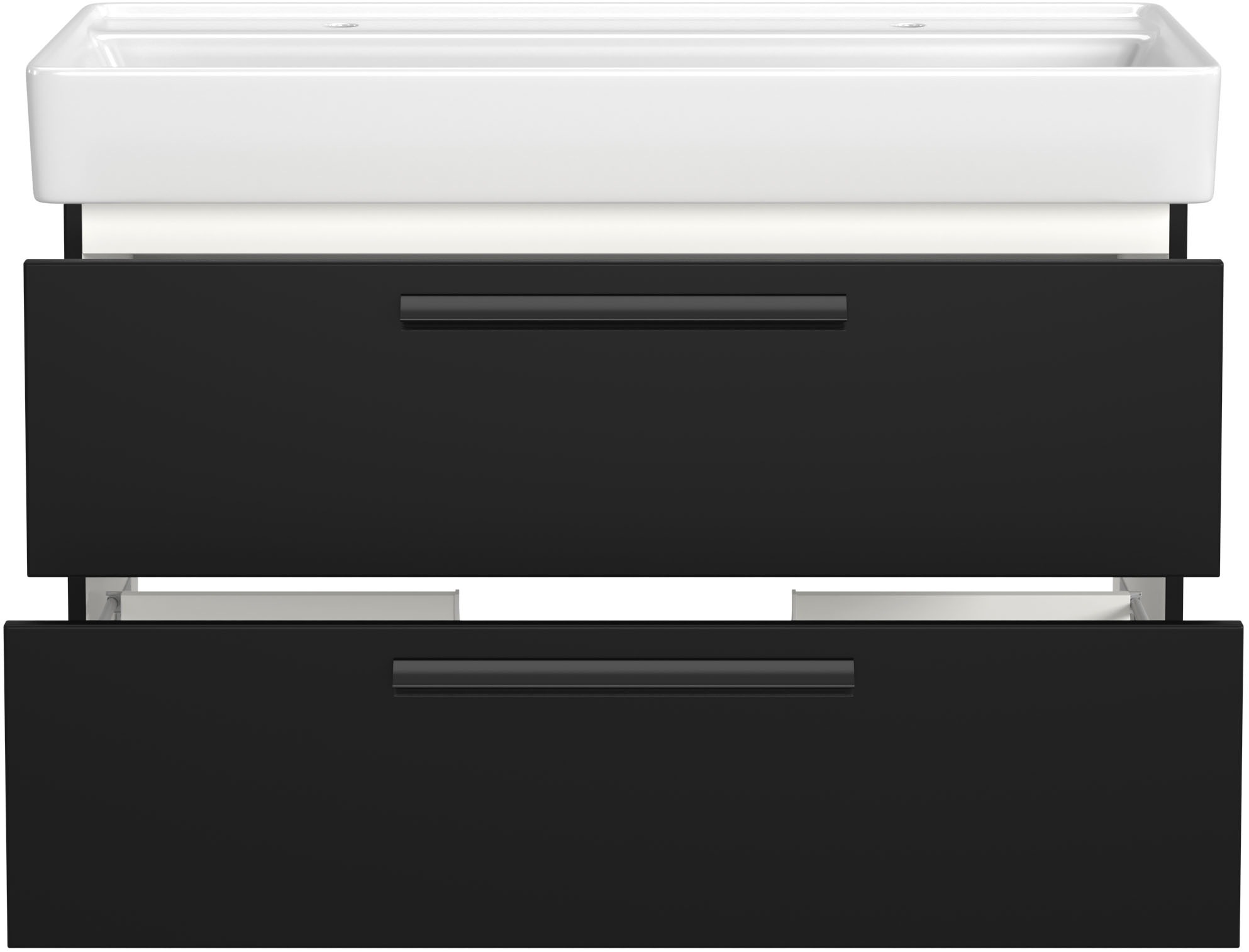 welltime Badmöbel-Set »SALVADA, 5tlg-Set, gedämpfte Scharniere, Softclose, Keramikbecken« Maße (B/T/H): 180/47,5/200 cm, 