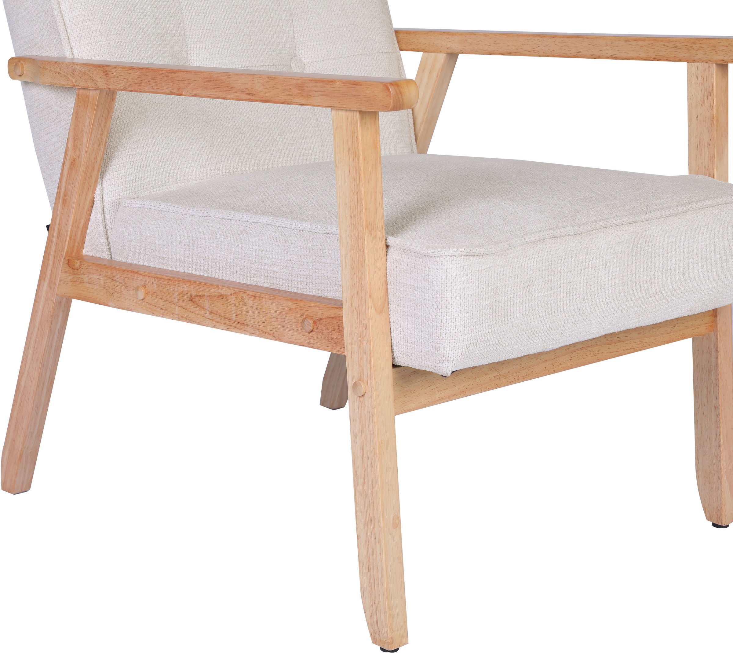 Home affaire Loungesessel »MENONRI mit Armlehnen aus Massivholz«, Relaxsessel, Lese-Sessel, Cocktailsessel in Cord und Webstoff