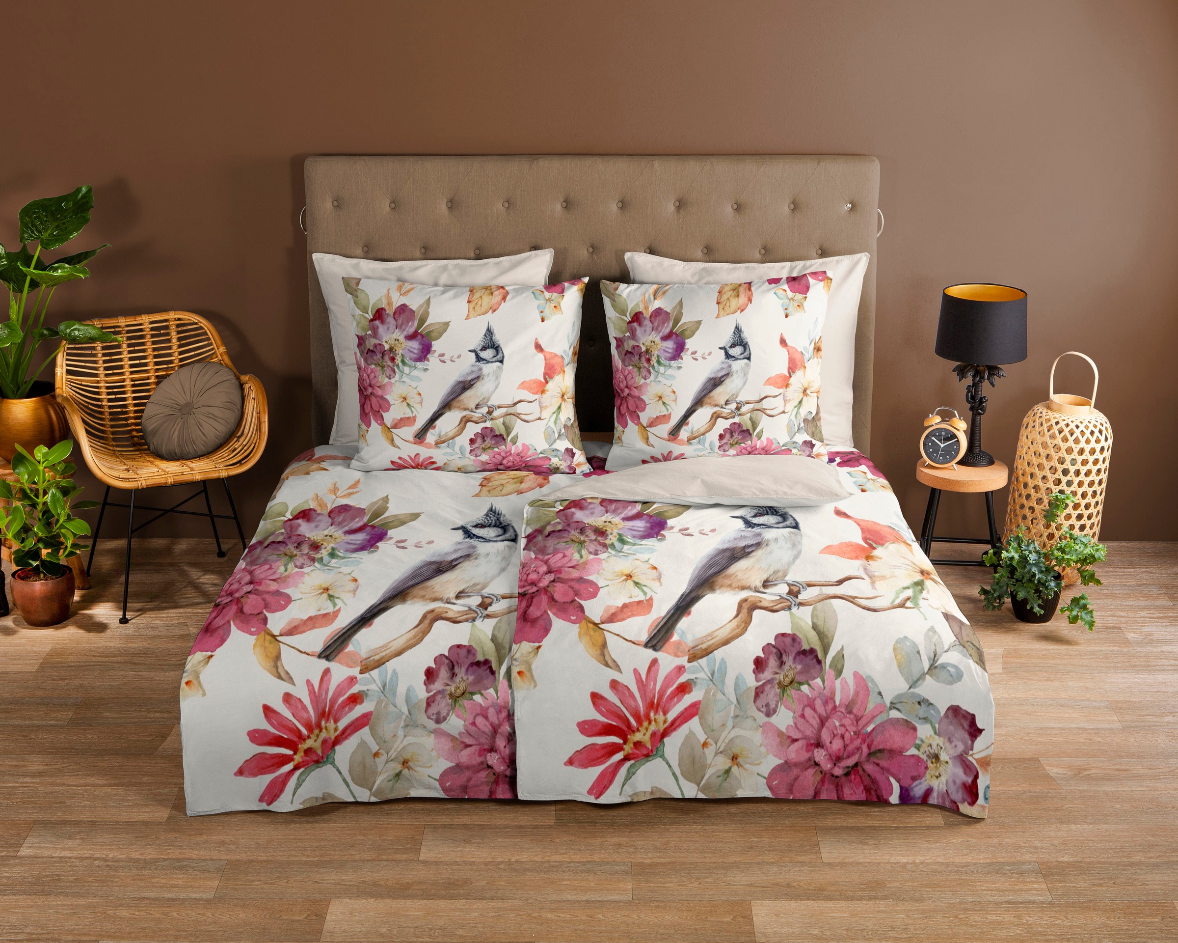 good morning Wendebettwäsche »Inga« 3 Stk. tlg. 100% Baumwolle, 135x200, Re günstig online kaufen