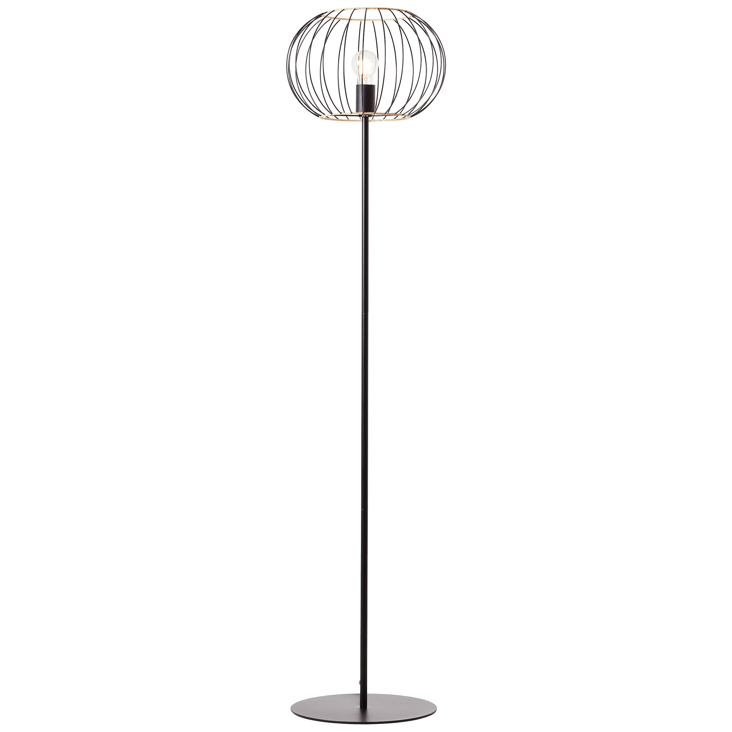 Brilliant Stehlampe »Silemia«, 1 151,5 cm, cm 36 schwarz Höhe, kaufen E27, flammig-flammig, Metall/Rattan, matt Ø online