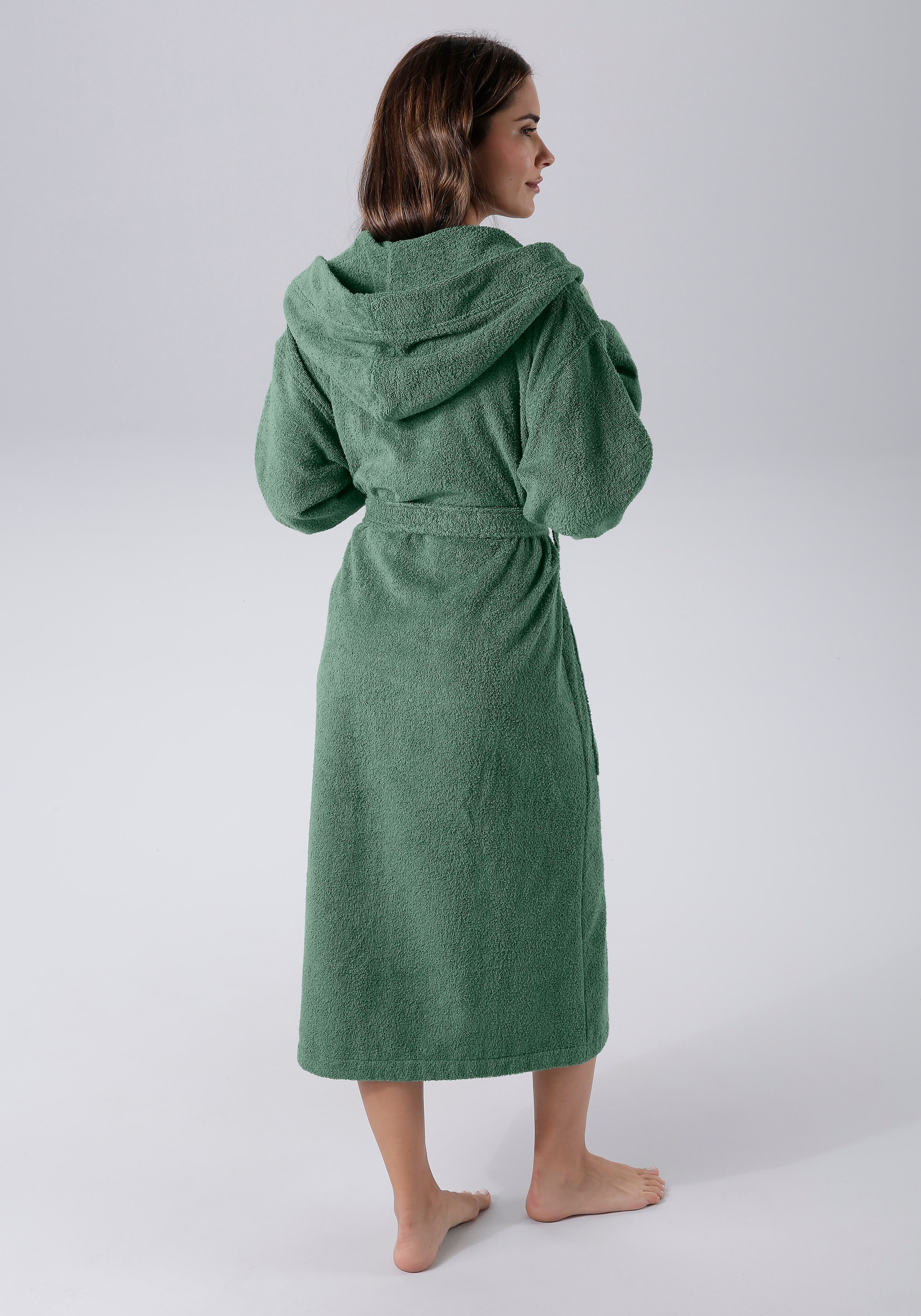 Bruno Banani Unisex-Bademantel »Robby, ideal für Sauna & Spa, Hotelbademantel, Morgenmantel«, (1 St.), Damen & Herren Bademäntel, Baumwolle, mit Taschen, Reise, Sauna, S-3XL