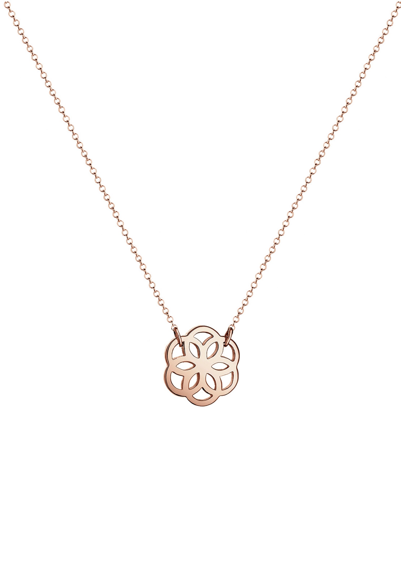 Elli Kette mit Anhänger »Blume Floral Blüte 925 Silber«