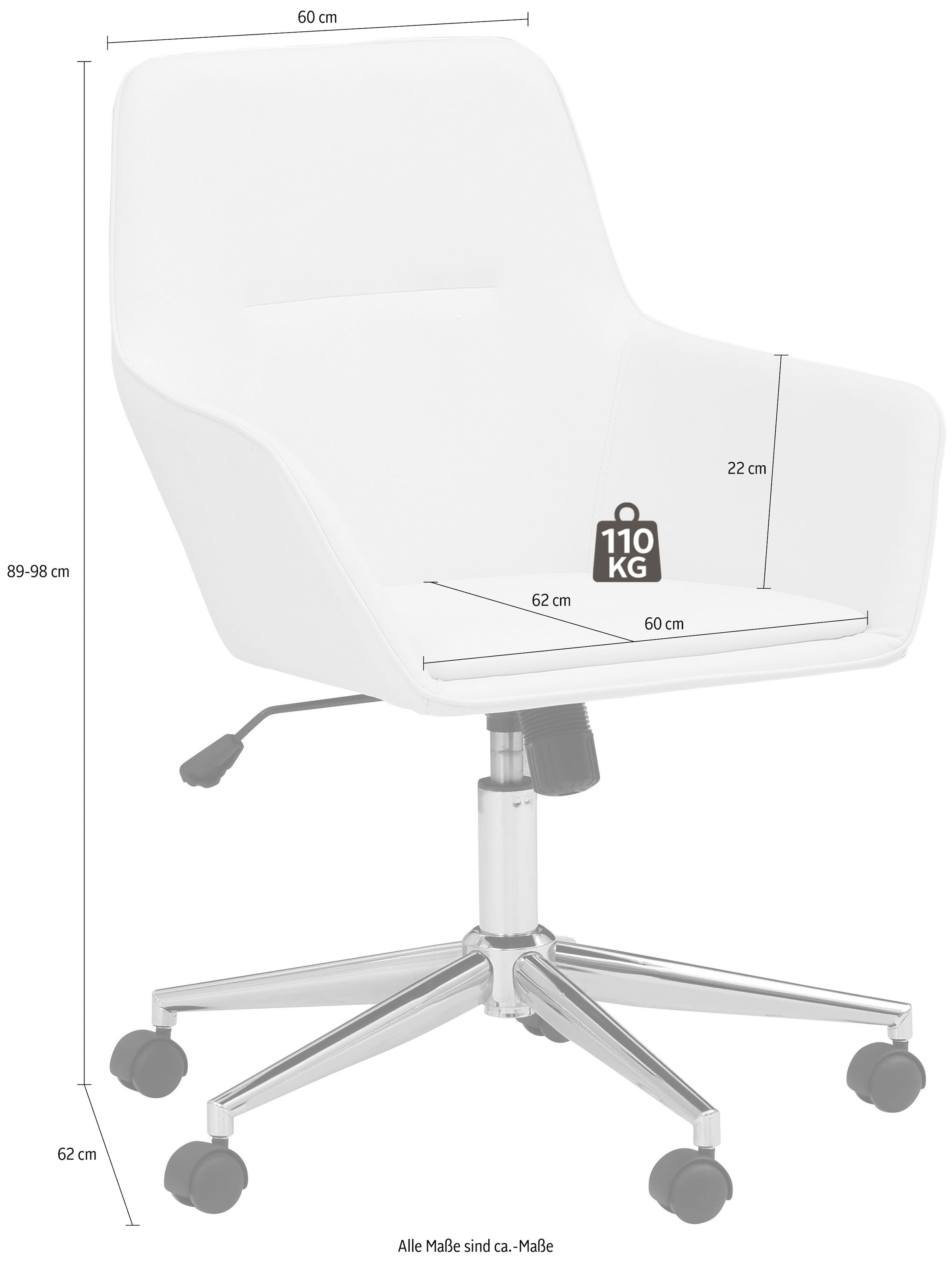 1 »Marit«, St., erhältlich, Sitzhöhenverstellung Kunstleder, (Set), INOSIGN kaufen Bürostuhl verschiedenen Farbvarianten online in