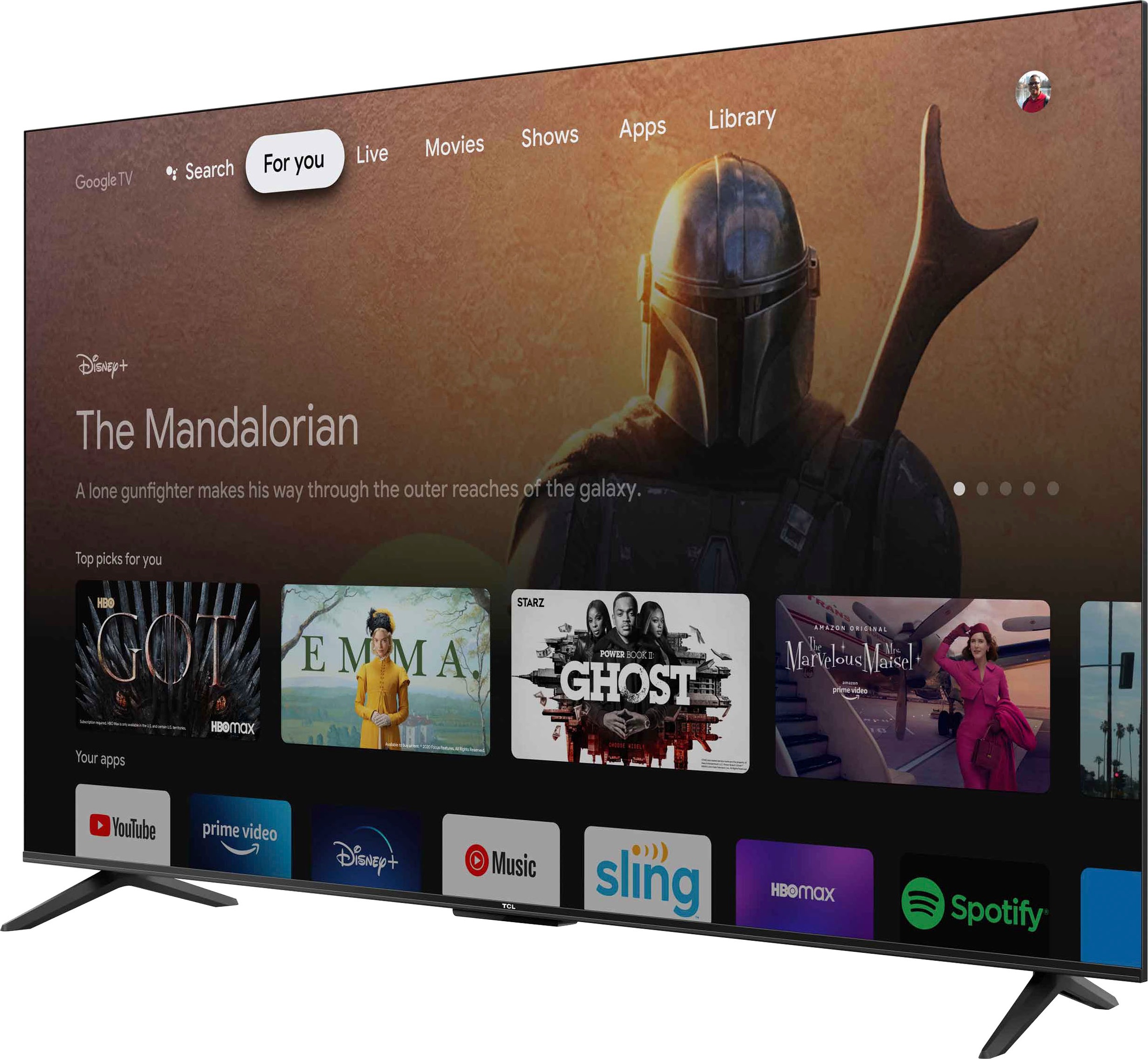 TCL LED-Fernseher »50P631X1«, 4K Ultra HD, Android TV-Google TV-Smart-TV, HDR10, 60Hz Motion Clarity, Metallgehäuse