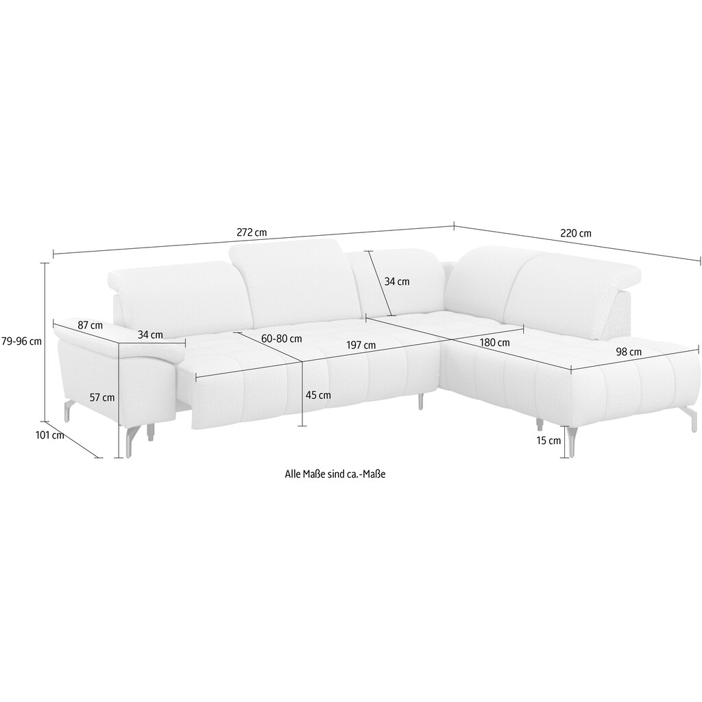 sit&more Ecksofa »Cool«