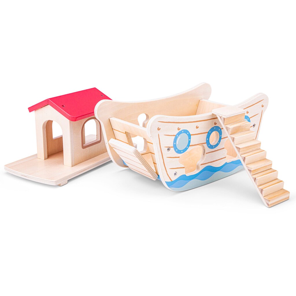 New Classic Toys® Steckspielzeug »Holzspielzeug, Formensortierpiel Arche Noah«