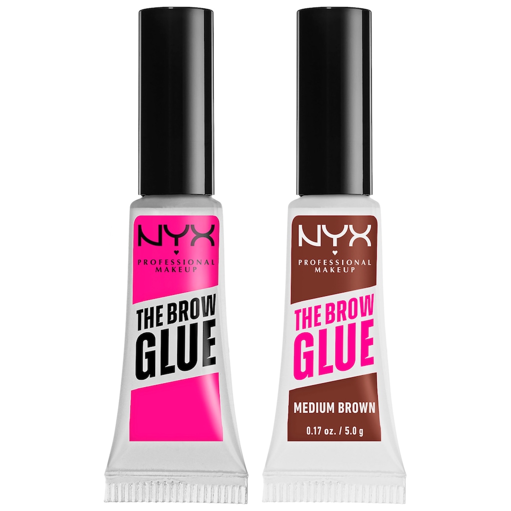 NYX Kosmetik-Set »NYX Professional Makeup Brow Glue Stick Duo«, Textur Gel, Finish deckend