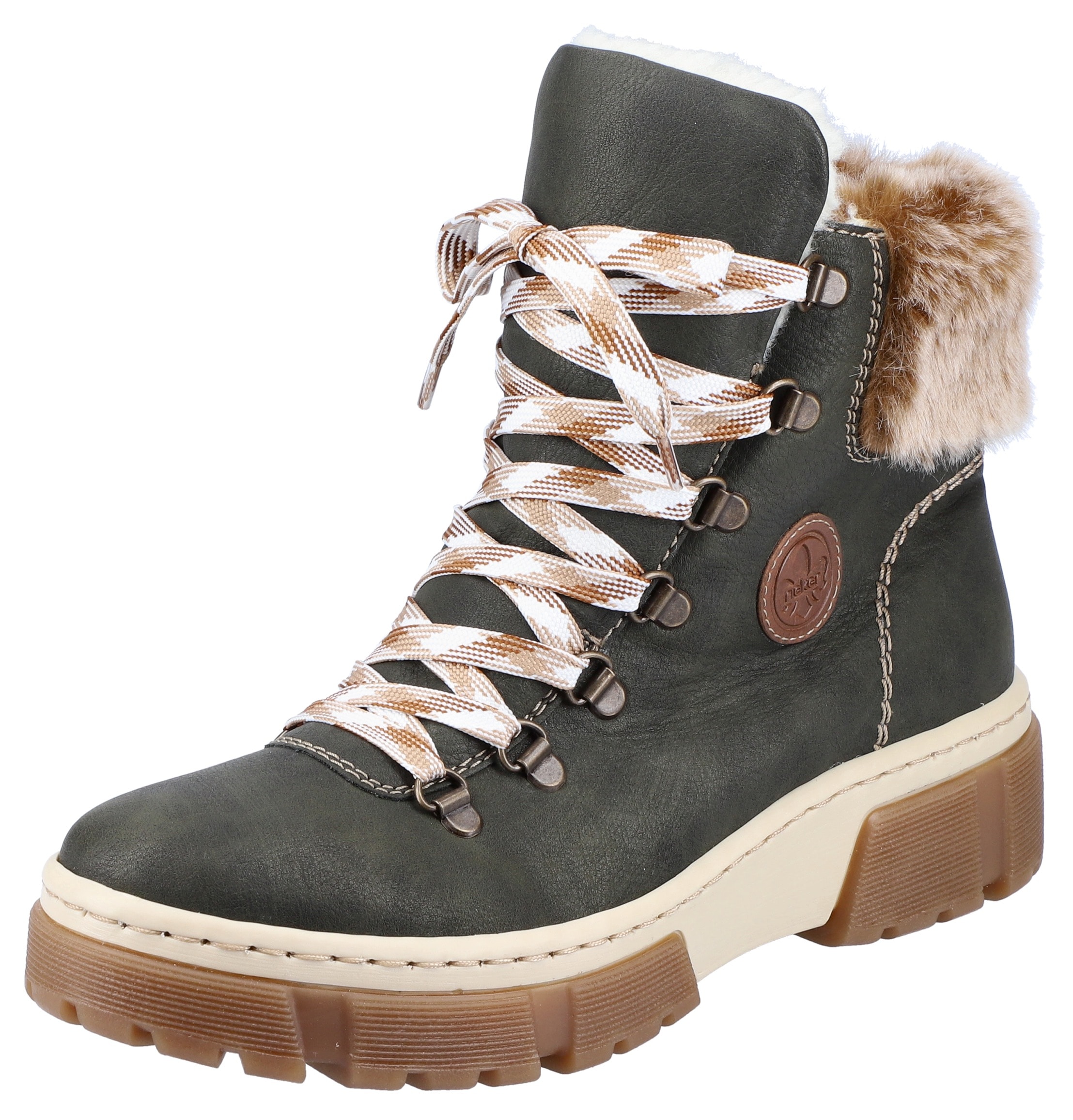 Winterboots, mit gestepptem Schaftrand