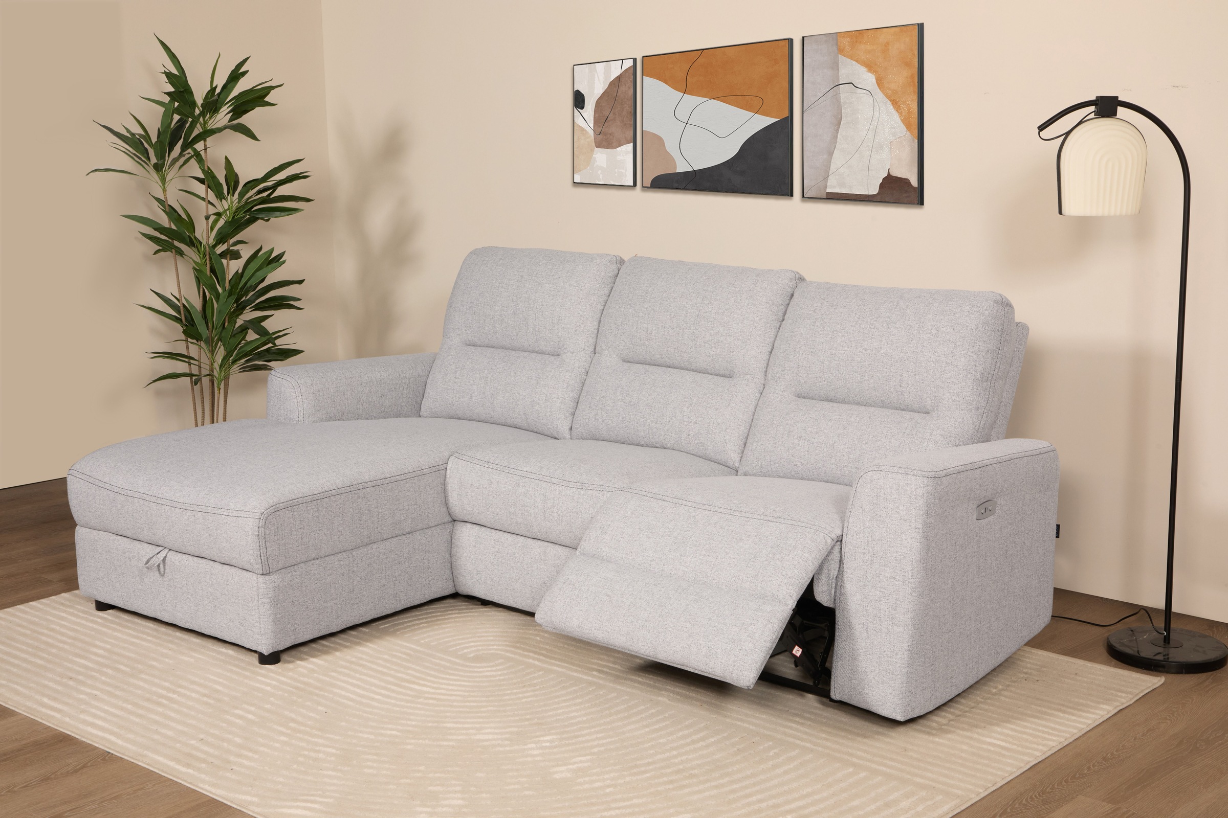 Home affaire Ecksofa »VENOIR, L-Form, 250 cm, manuelle u. elektrische Funkt günstig online kaufen