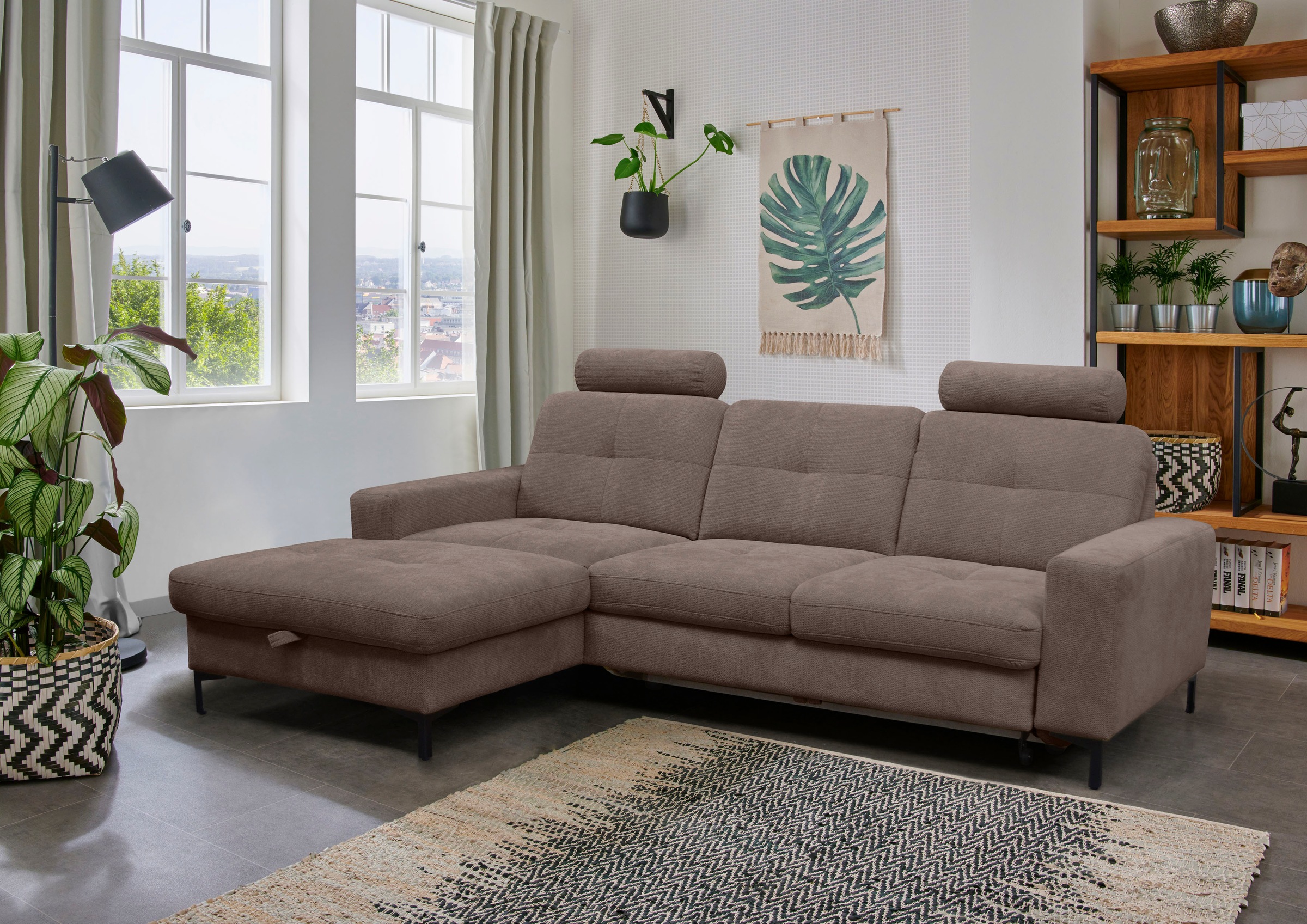 alina Ecksofa »Stelvia«, Inklusive Nackenstützen, Breite 254 cm günstig online kaufen