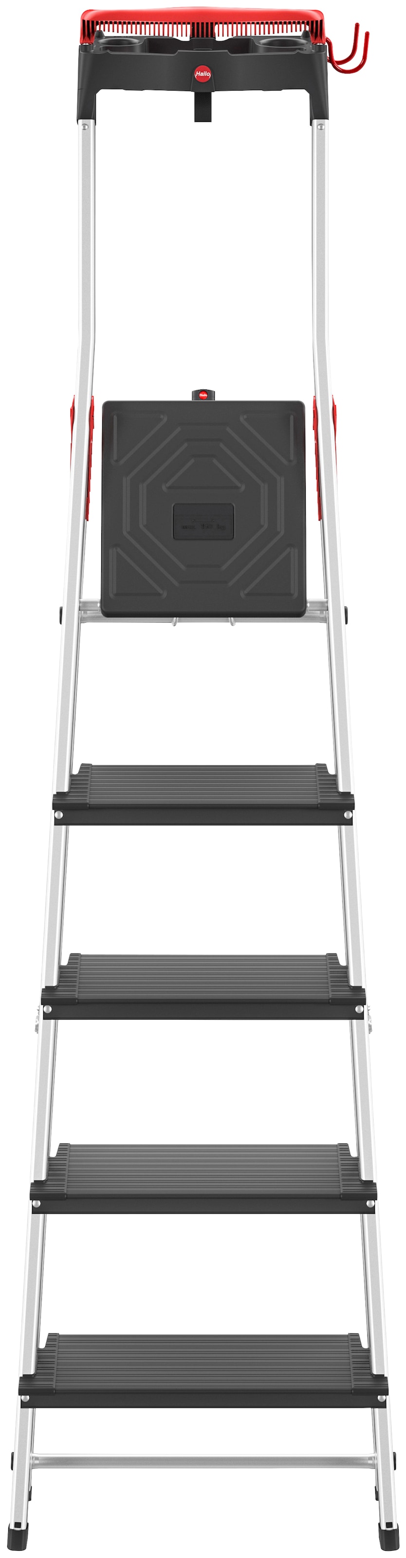 Hailo Stehleiter »L100 TopLine«, Alu-Sicherheits-Stehleiter 5 Stufen