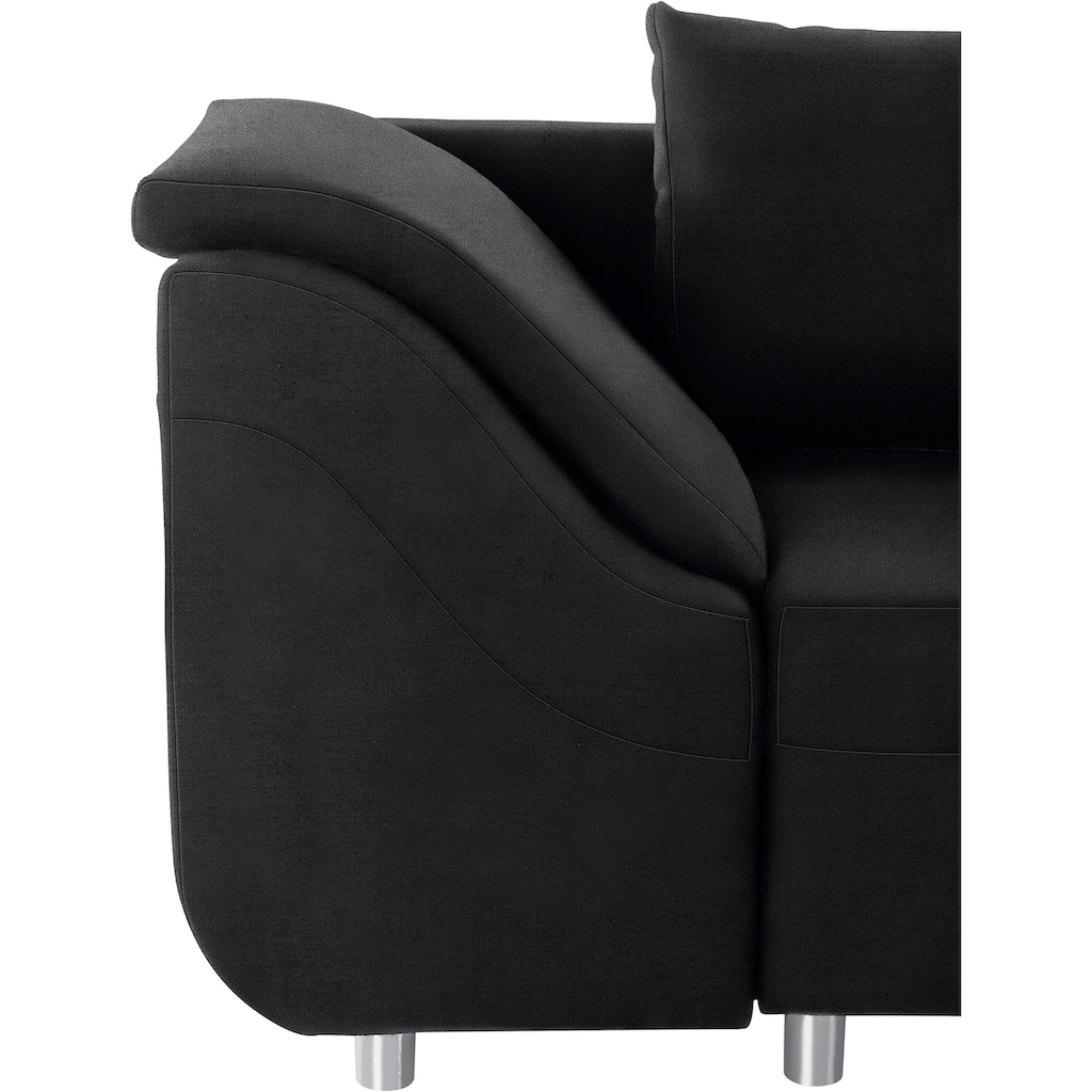 COLLECTION AB Ecksofa »Sally«, mit und ohne Bettfunktion, inklusive loser Rücken- und Zierkissen