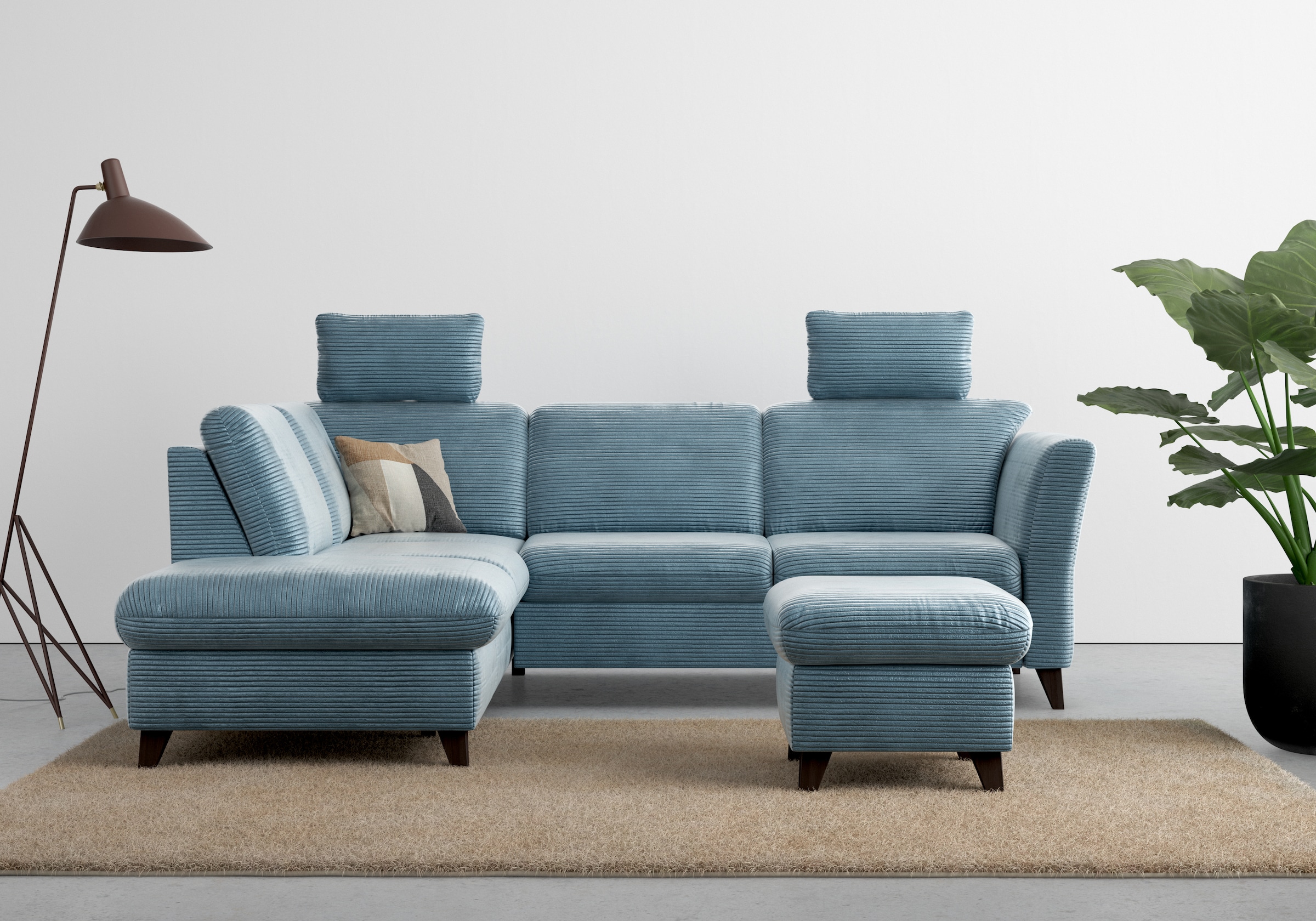 Home affaire Ecksofa »Trelleborg L-Form« wahlweise mit Bettfunktion und Bet günstig online kaufen