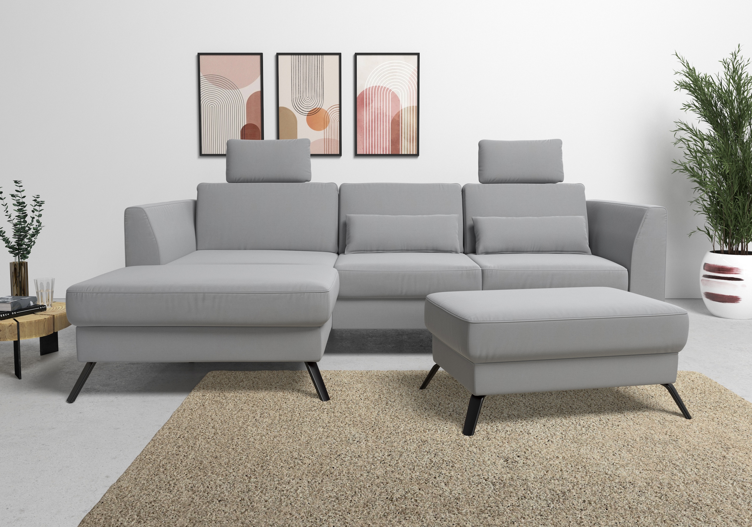 sit&more Ecksofa »Olsen L-Form« inklusive Sitztiefenverstellung, wahlweise günstig online kaufen