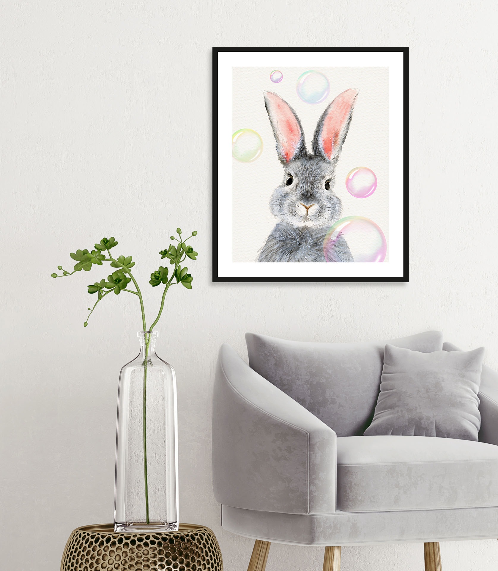queence Bild »Alfano« Hase   Hasen   Haustiere   Kunst 1 Stk. tlg. HD Premi günstig online kaufen