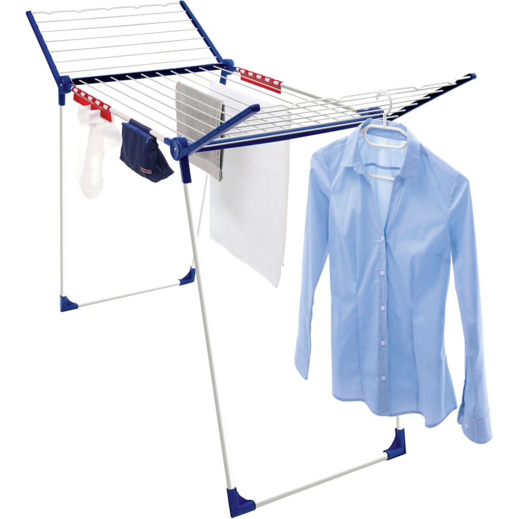 Leifheit Wäscheständer »Pegasus 200«, &5 Kleiderbügel,4 Kleinteilehalter + Wäscheklammerbeutel ohne Klammern
