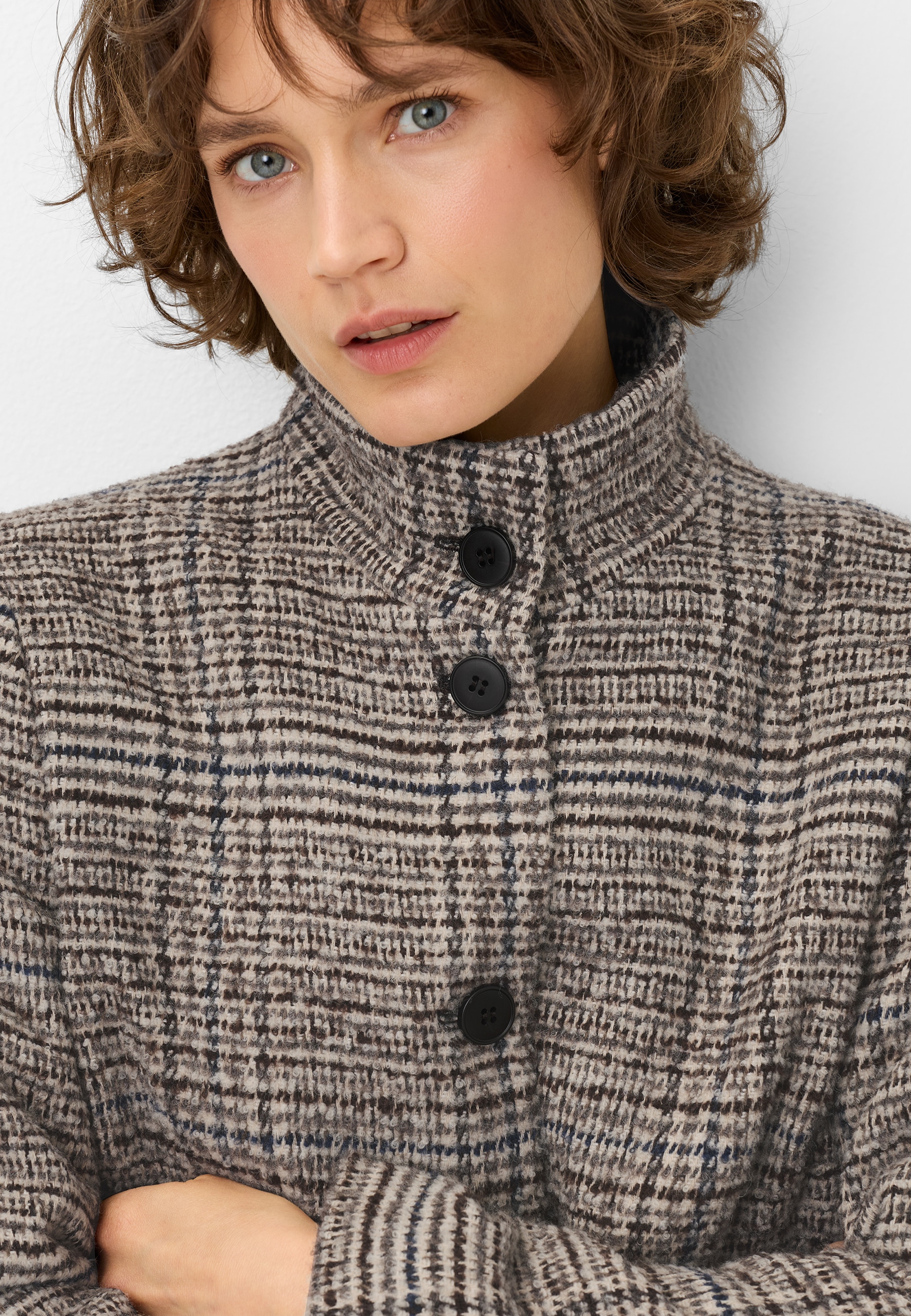 Fuchs Schmitt Wolljacke »Wolljacke« Stehkragen, Regular Fit, Leistentaschen