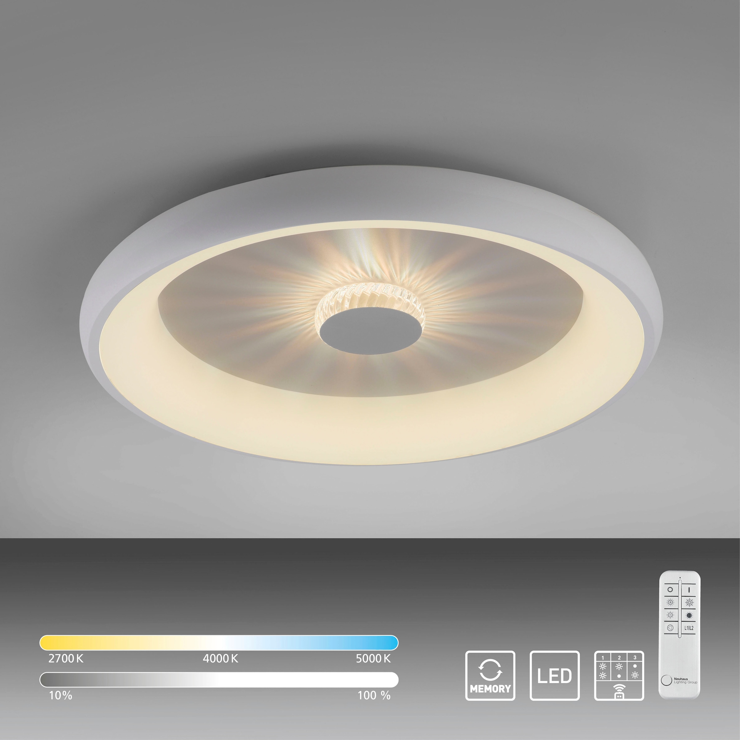 JUST LIGHT Deckenleuchte »VERTIGO«, 1 flammig, Leuchtmittel LED-Board | LED fest integriert
