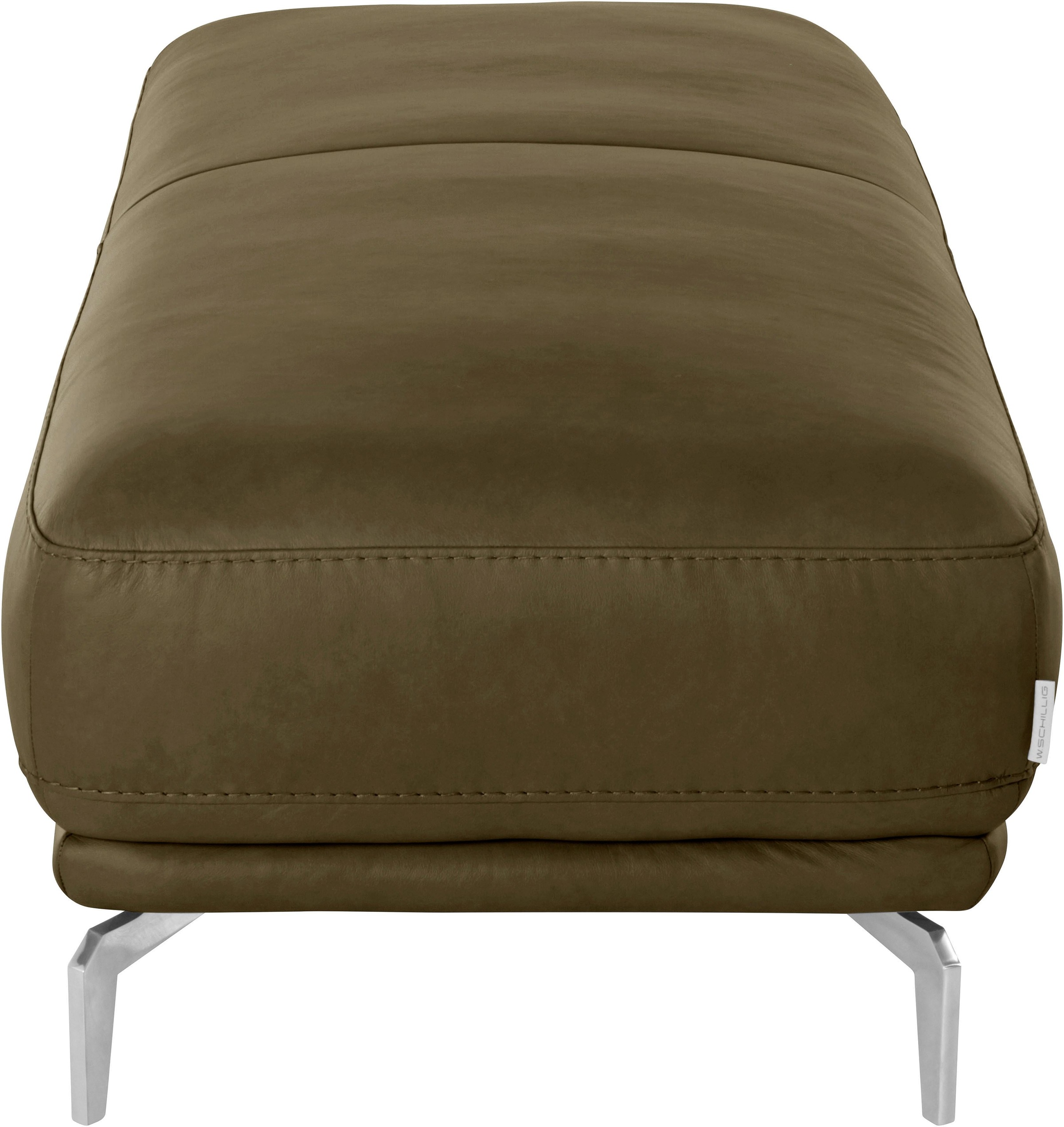 W.SCHILLIG Hocker »montanaa«, mit Metallfüßen in Chrom glänzend, Breite 141 cm