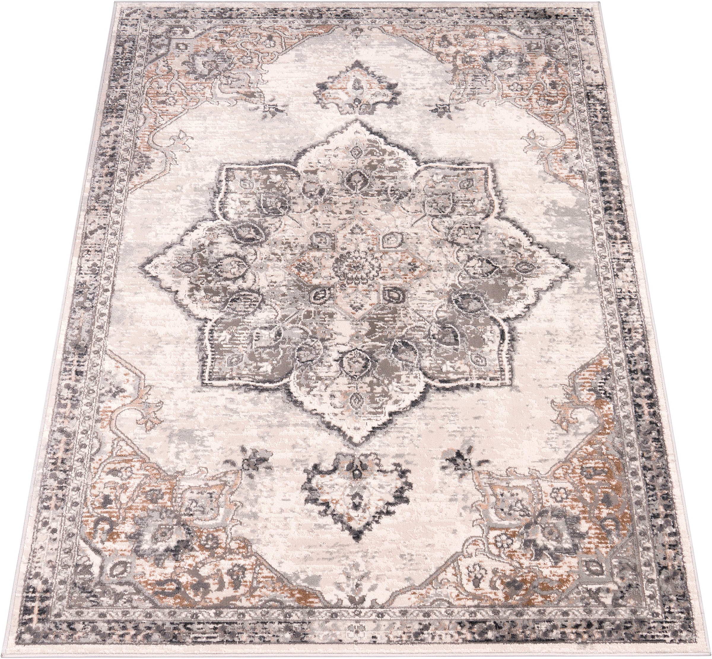 Paco Home Teppich »Foggia 773«, rechteckig, 12 mm Höhe, Kurzflor, Mandala M günstig online kaufen