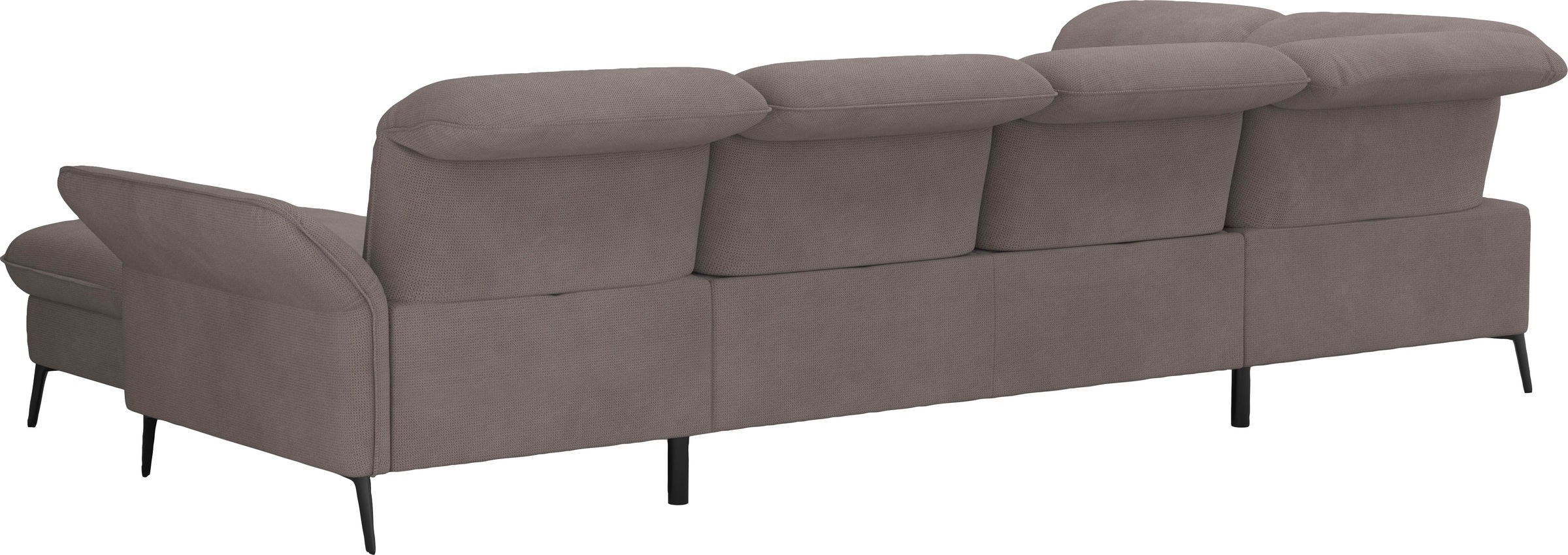 sit&more Wohnlandschaft »Emely, inkl. Sitztiefenverstellung«, wahlweise mit Bettfunktion,Bettkasten,Kopf- & Armteilverstellung