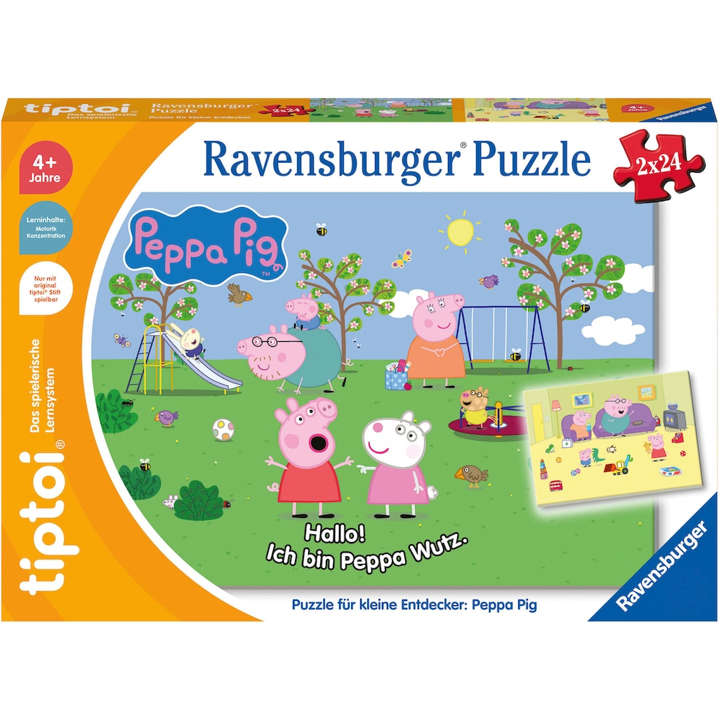 Ravensburger Puzzle »tiptoi® Puzzle für kleine Entdecker: Peppa Pig«