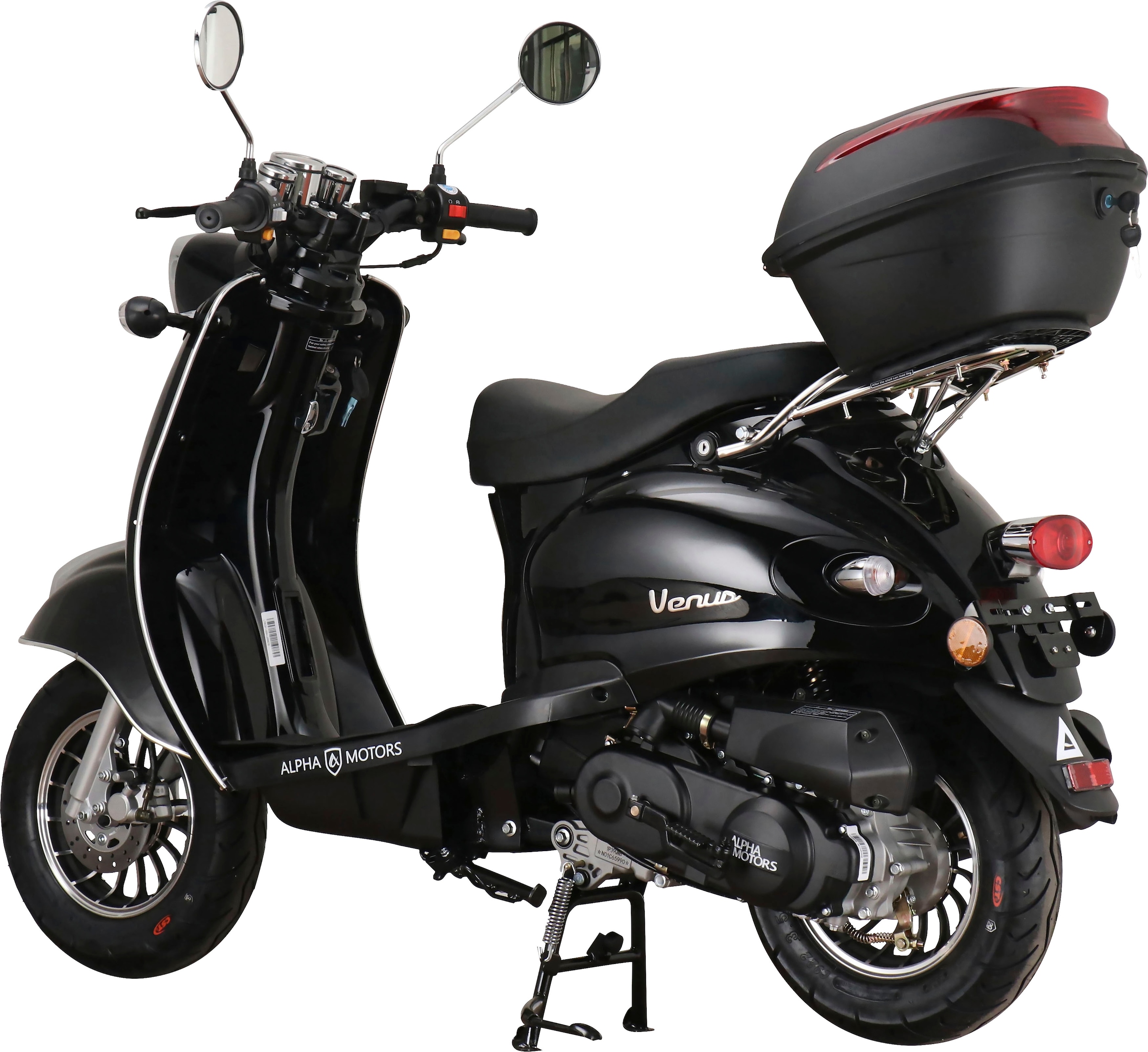 Alpha Motors Motorroller »Venus«, 50 cm³, 25 km/h, Euro 5, 2,72 PS, (mit Topcase), im Retro-Look