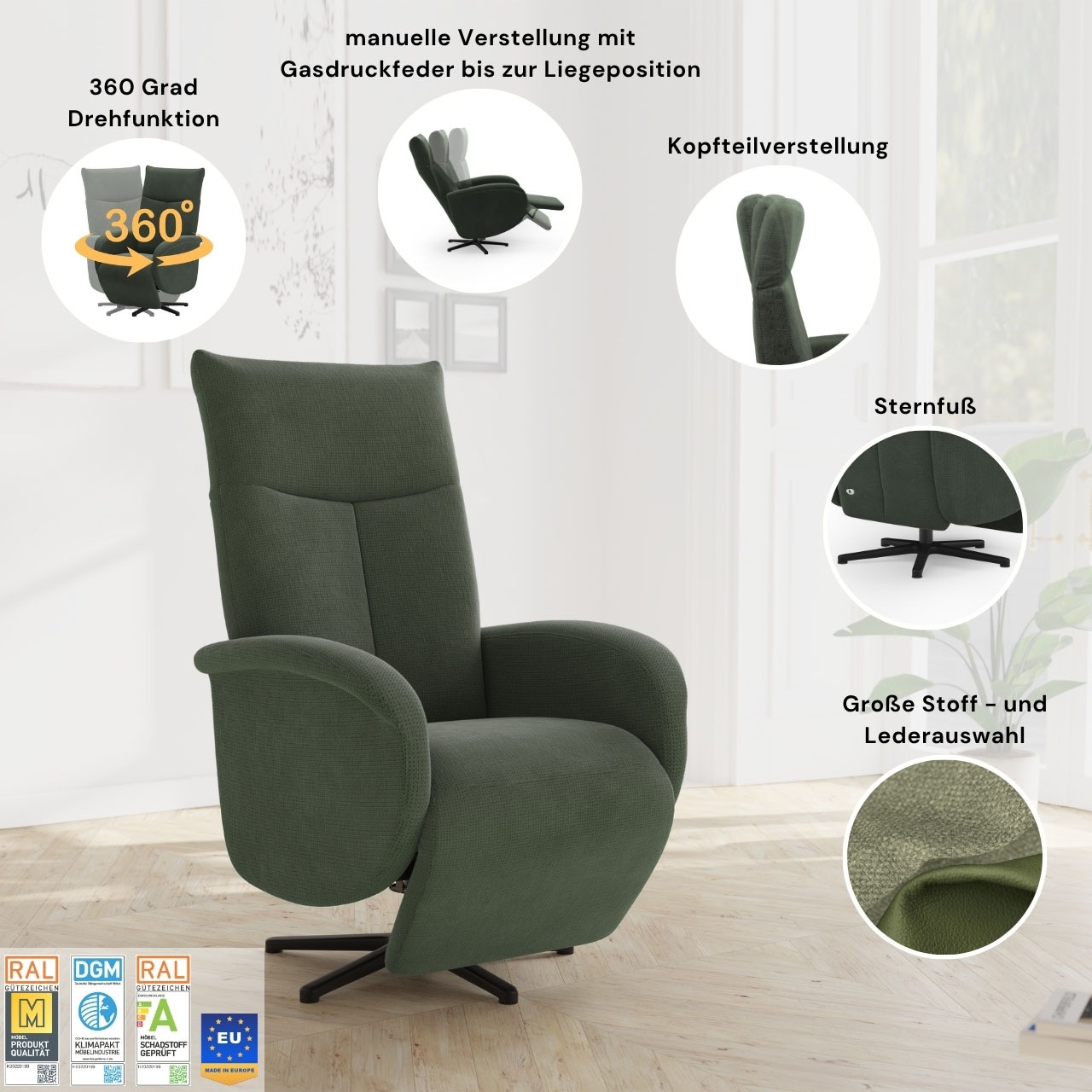 sit&more TV-Sessel »Glendale« günstig online kaufen