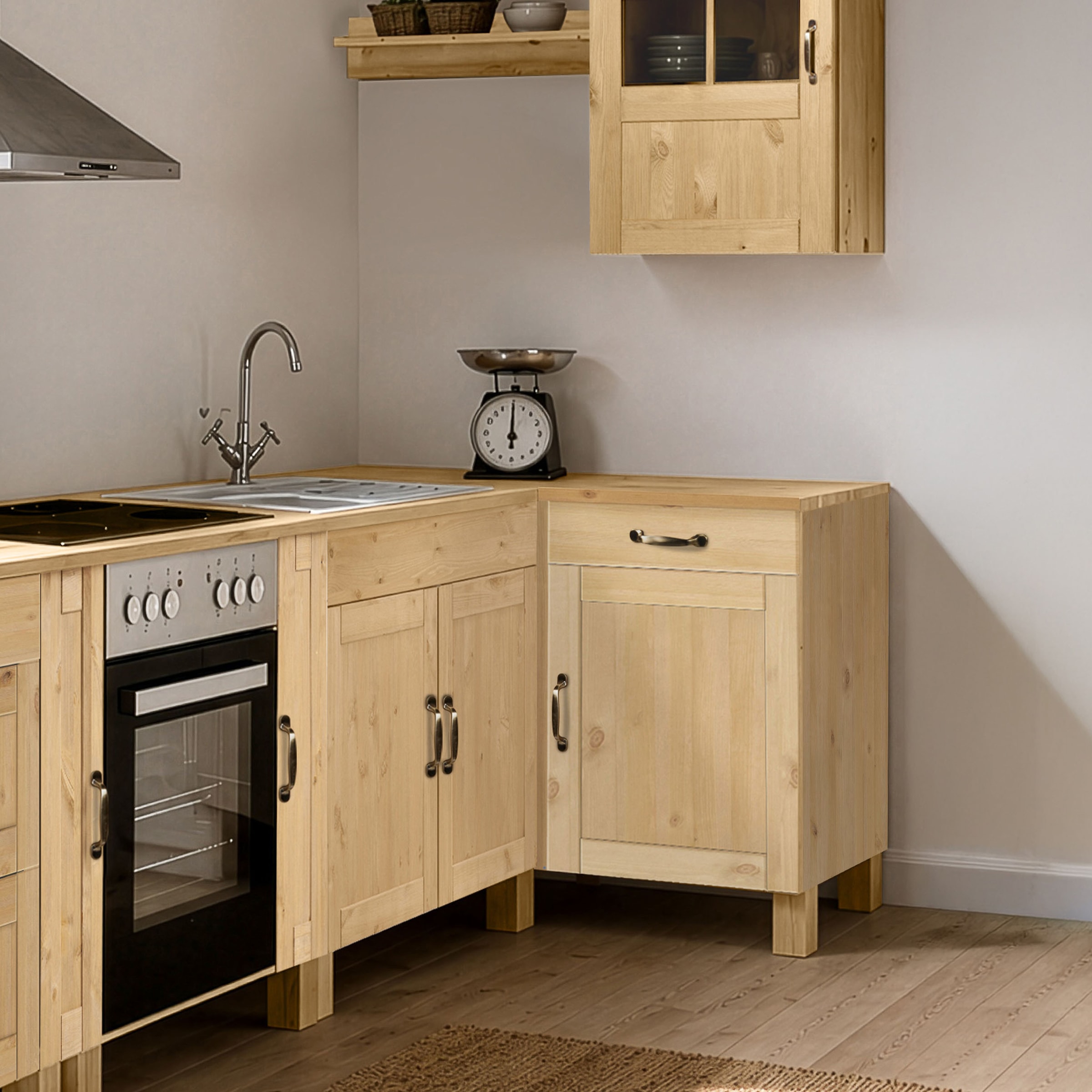 Home affaire Eckunterschrank »Alby« Breite 110 cm, 1 Tür und 1 Schublade