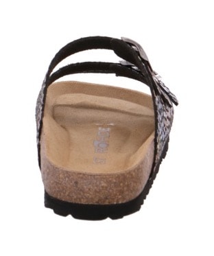 Rohde Pantolette »Alba«, Sommerschuh, Schlappen, Hausschuh mit buntem Druck, G-Weite = weit