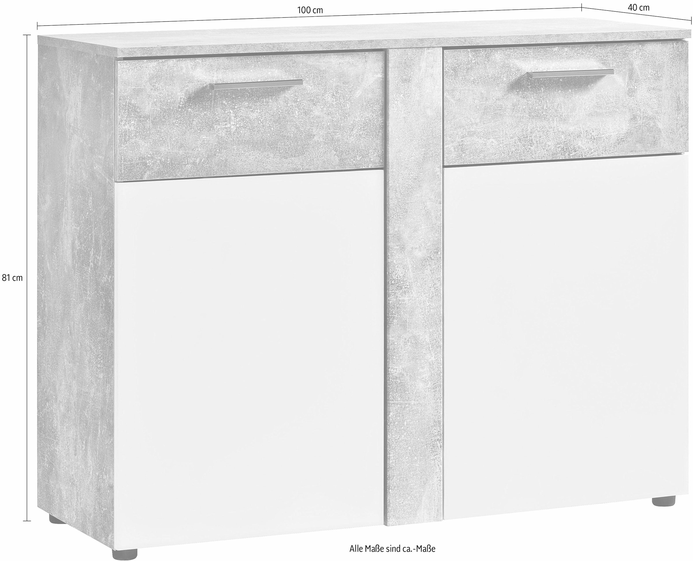 Procontour Kommode »Trenti BESTSELLER!«, (OTTOs Choice), Höhe 81 cm, mit variabel verstellbaren Einlegeboden