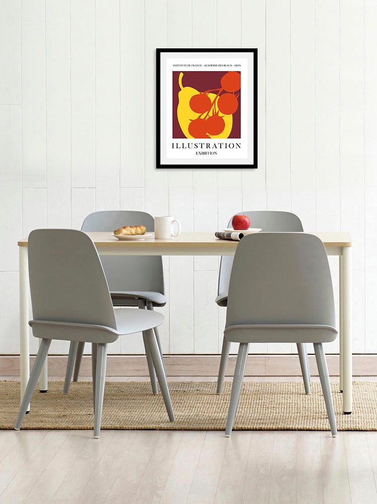 queence Bild »Illustration«, Obst-Obst Bilder-Essen-Lebensmittel-Kunst-Schr günstig online kaufen