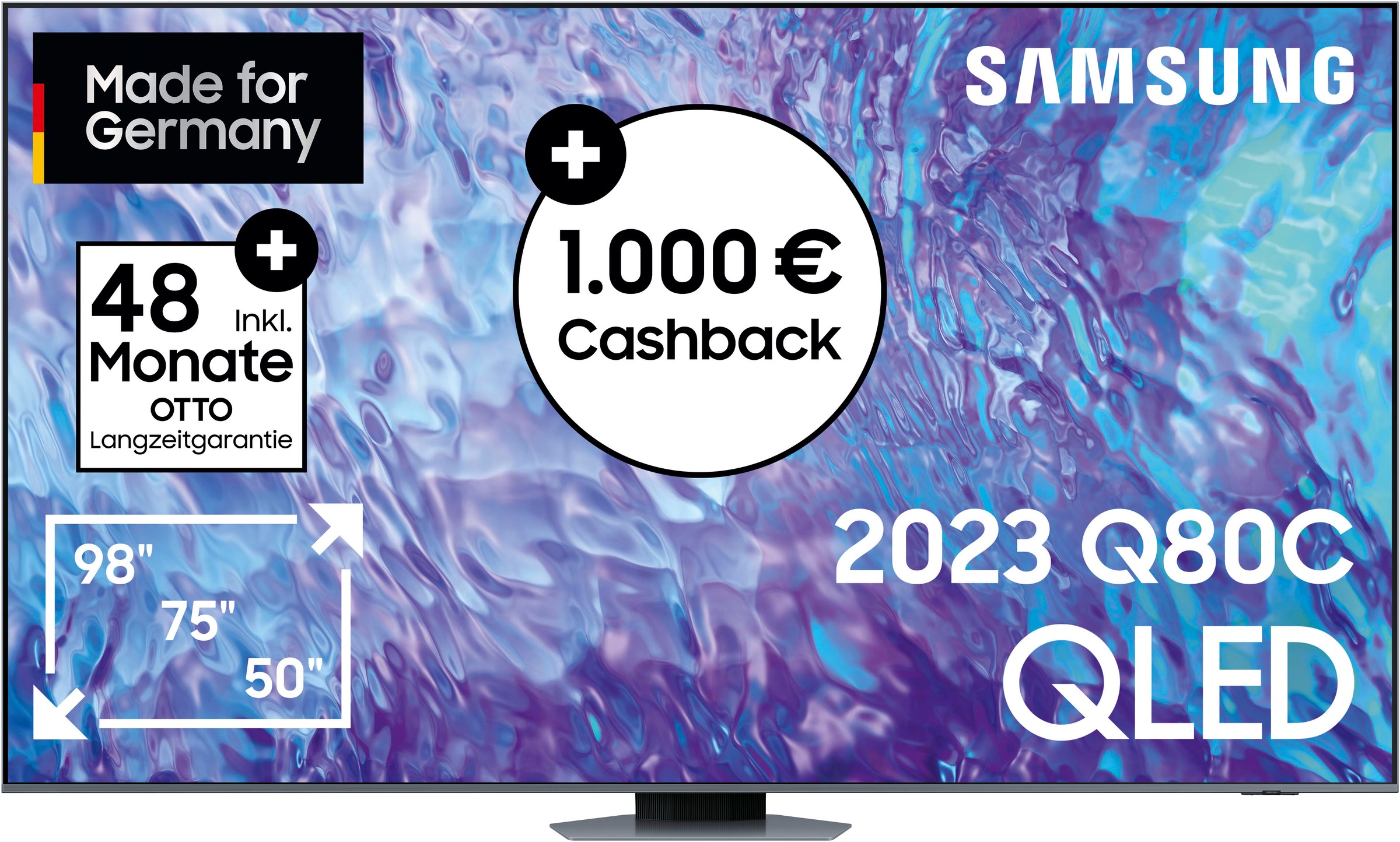 Samsung LED-Fernseher, 247 cm/98 Zoll, Smart-TV auf Rechnung bestellen