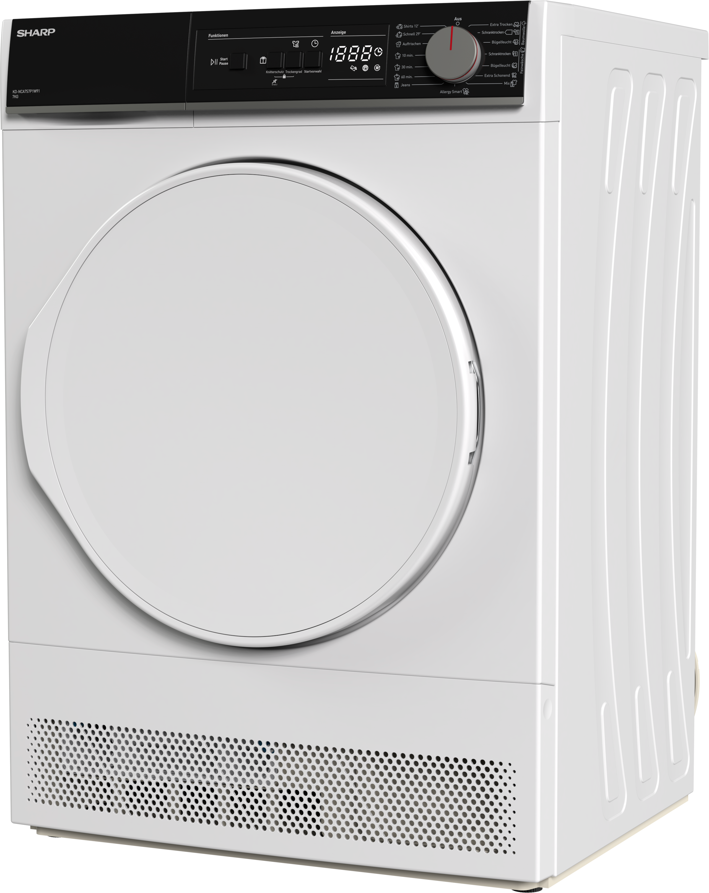 Sharp Kondenstrockner »KD-NCA7S7P1W91-DE«, 7 kg